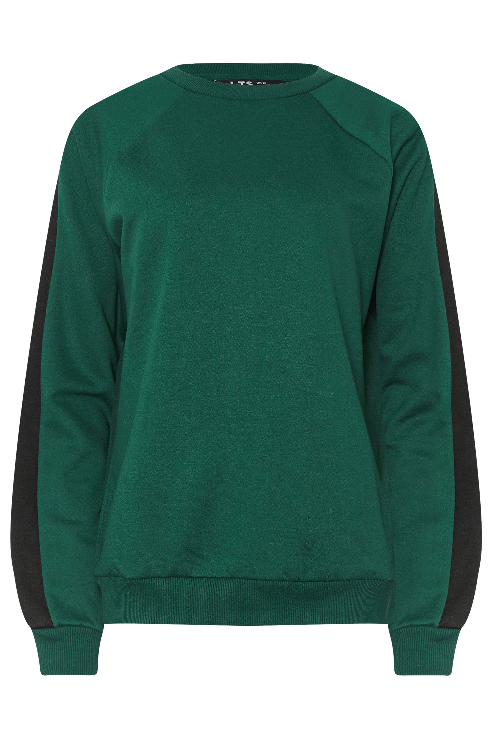  LTS Tall Green Colour Block Sweatshirt