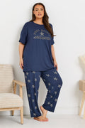  YOURS - Ensemble De Pyjama Bleu Marine 'Free Spirit Dreamer'