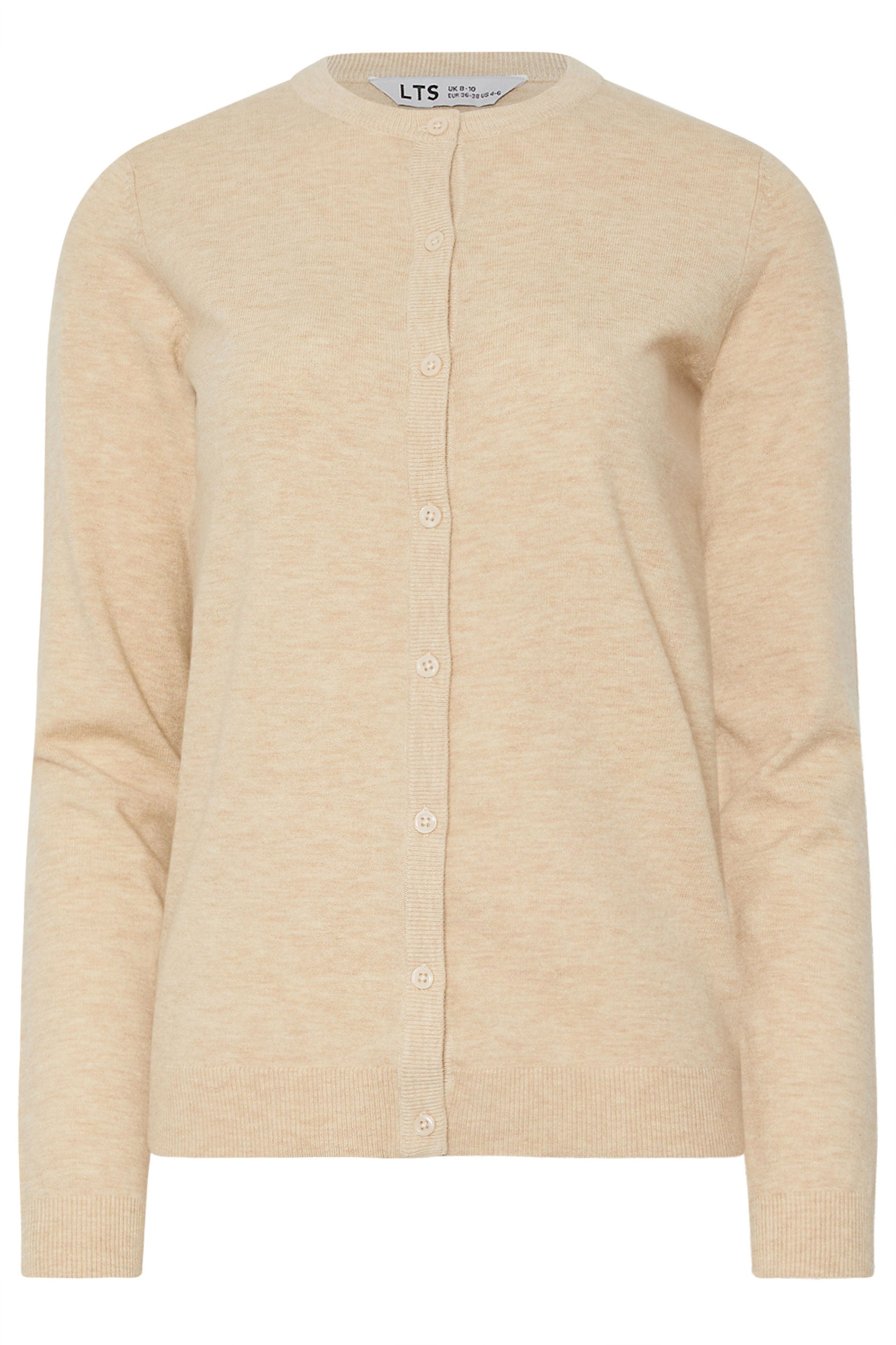  LTS PREMIUM Tall Natural Brown Button Down Cardigan