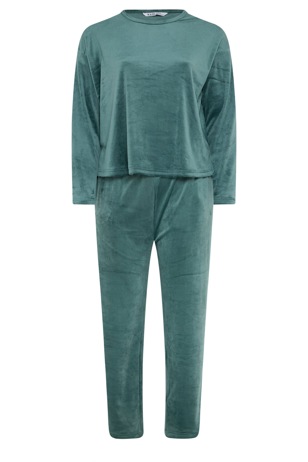  YOURS Curve Ensemble De Pyjama Super Luxe Vert