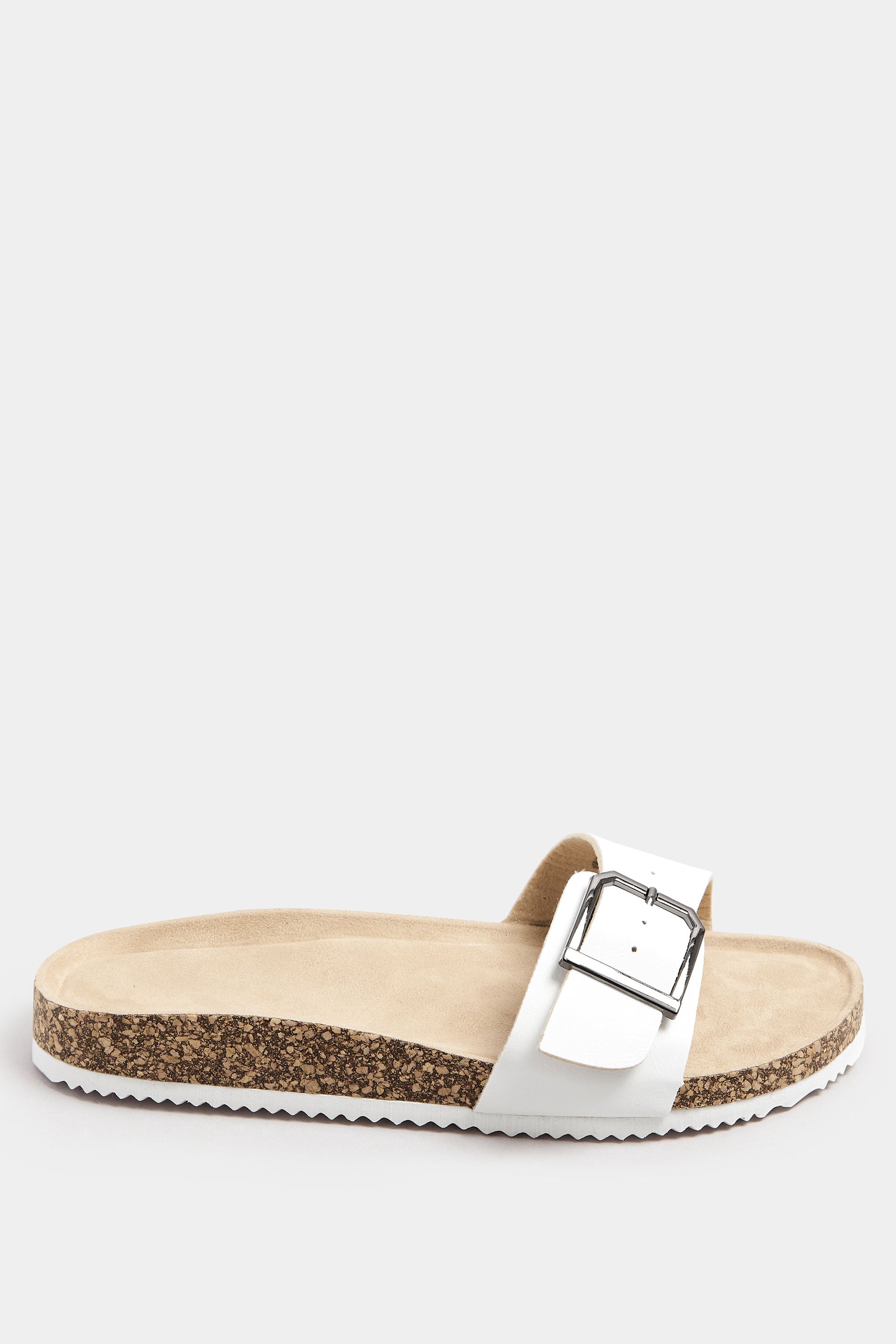  Sandales Blanches à Boucles Pieds Extra Larges EEE