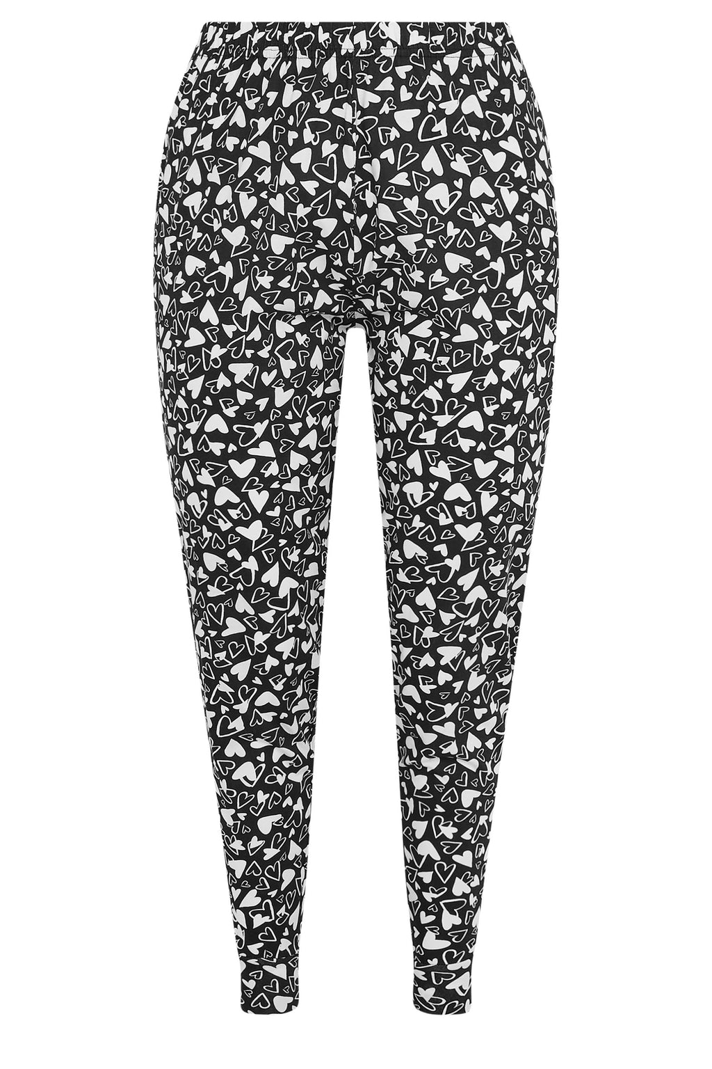  YOURS - Lot De 4 Pièces De Pyjamas Noir & Blanc Slogan