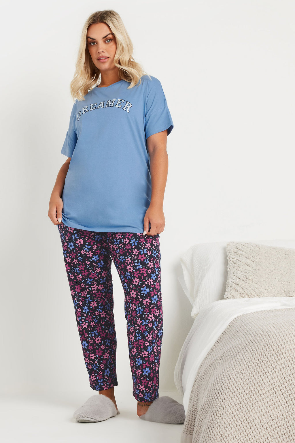  YOURS - Haut De Pyjama Bleu 'Dreamer'