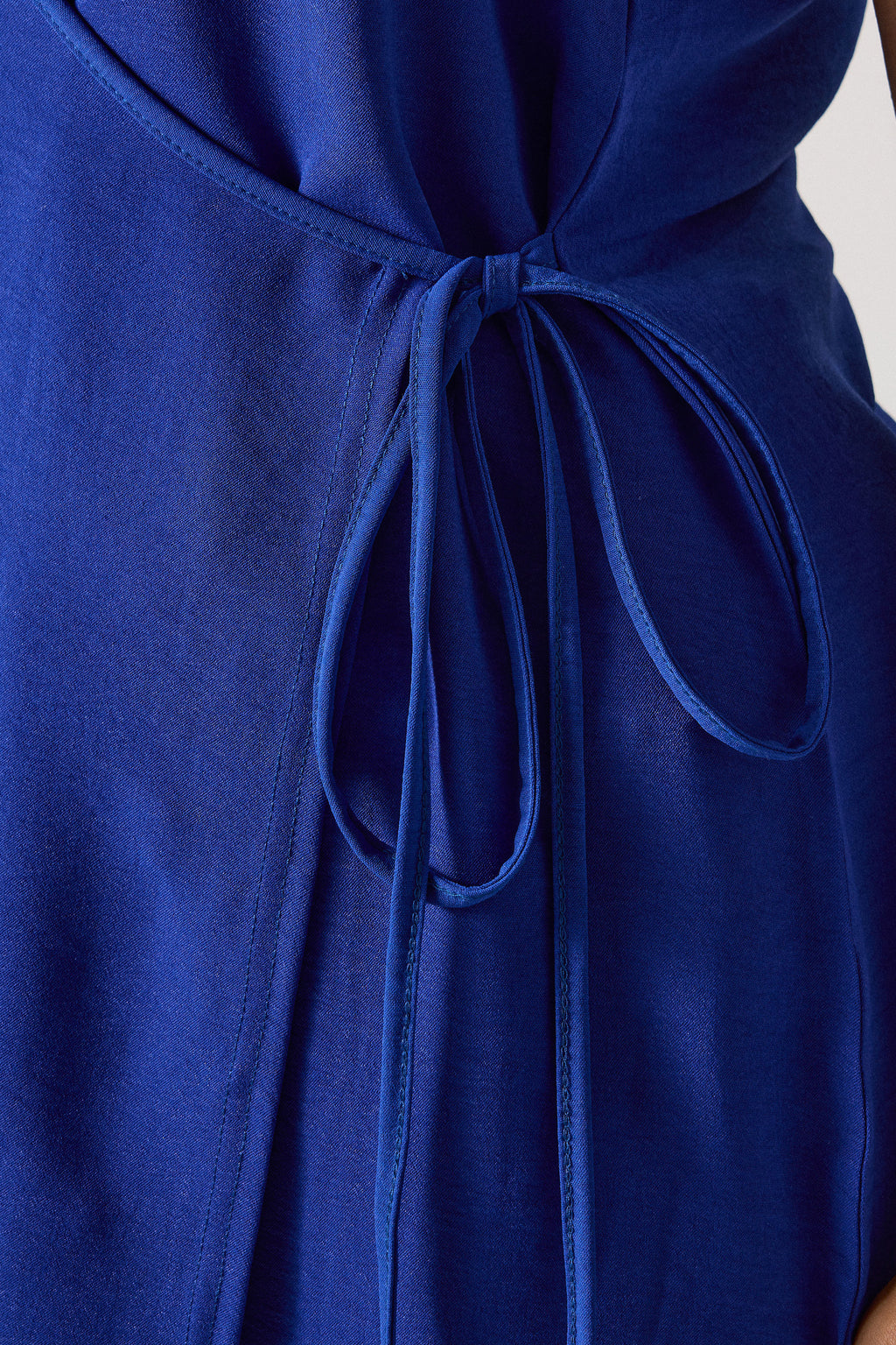  YOURS Curve Débardeur Cache-cœur Bleu Cobalt