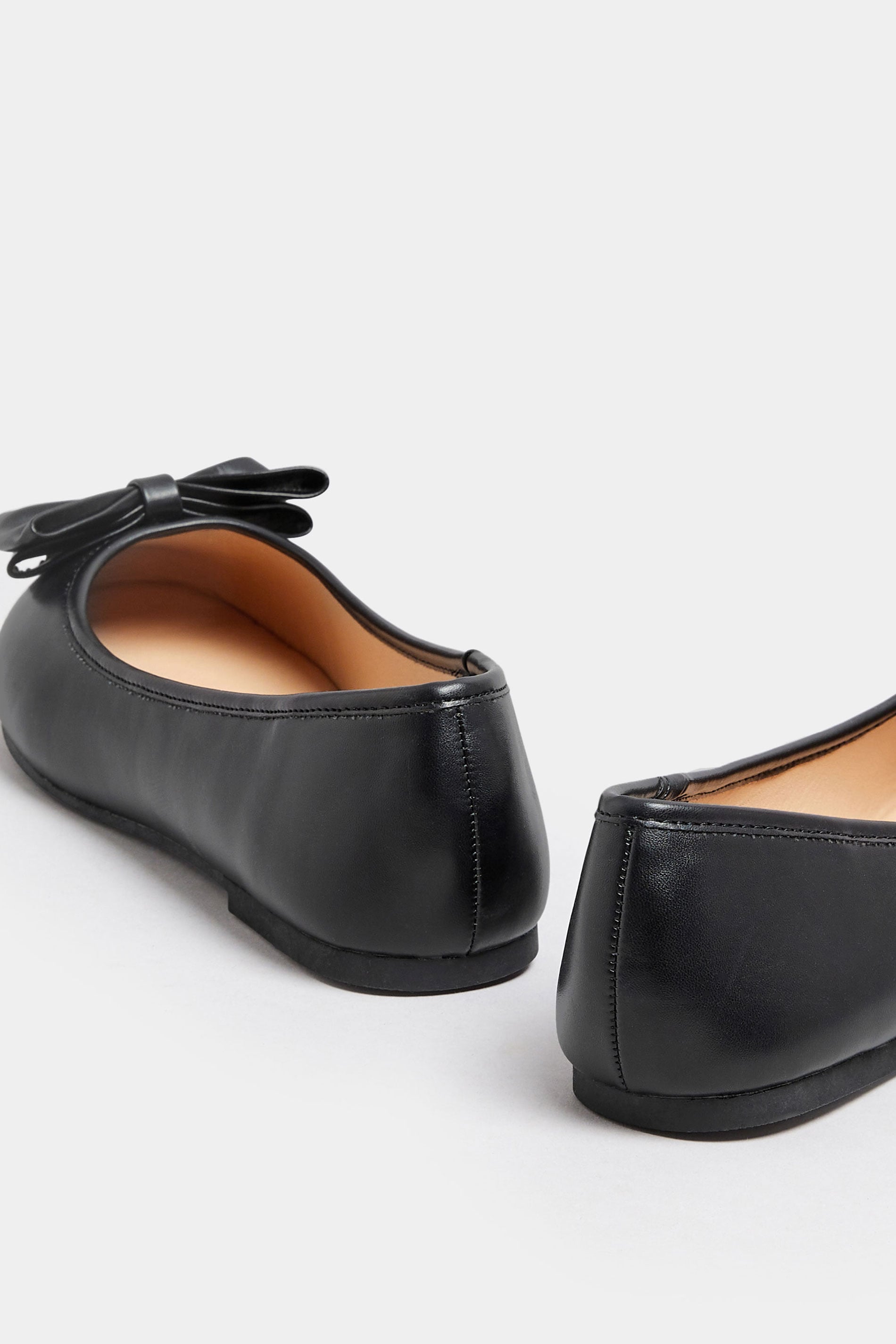  Ballerines Noires Noeuds Avant Pieds Extra Larges EEE