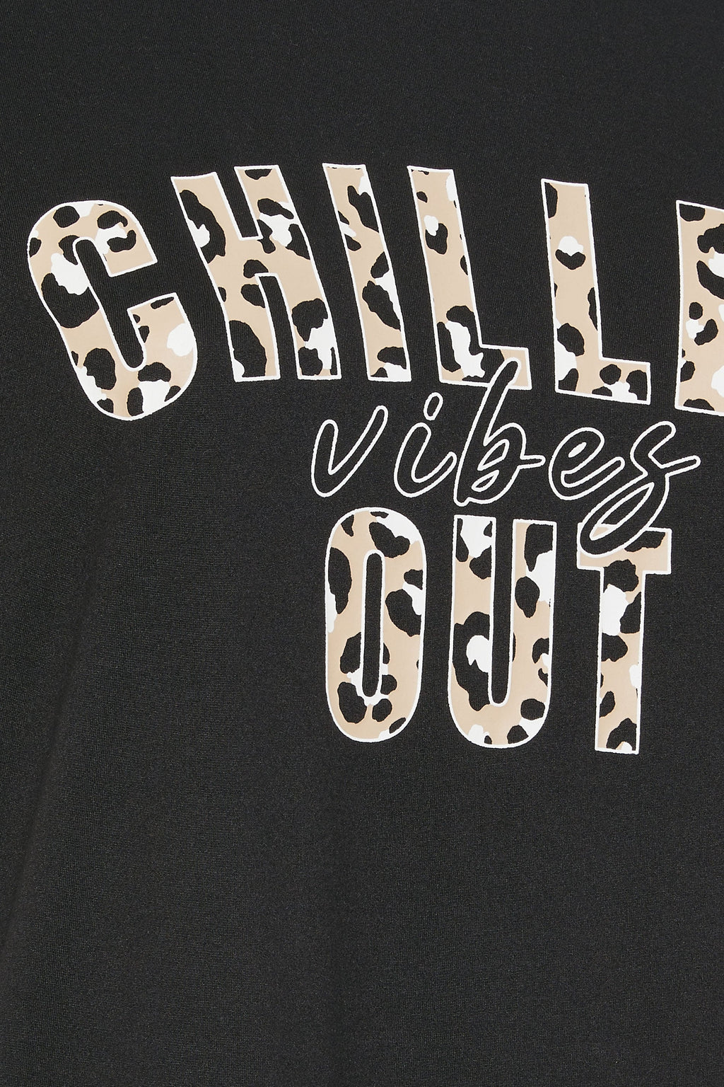  YOURS - Ensemble De Pyjama Noir & Beige 'Chilled Out Vibes'