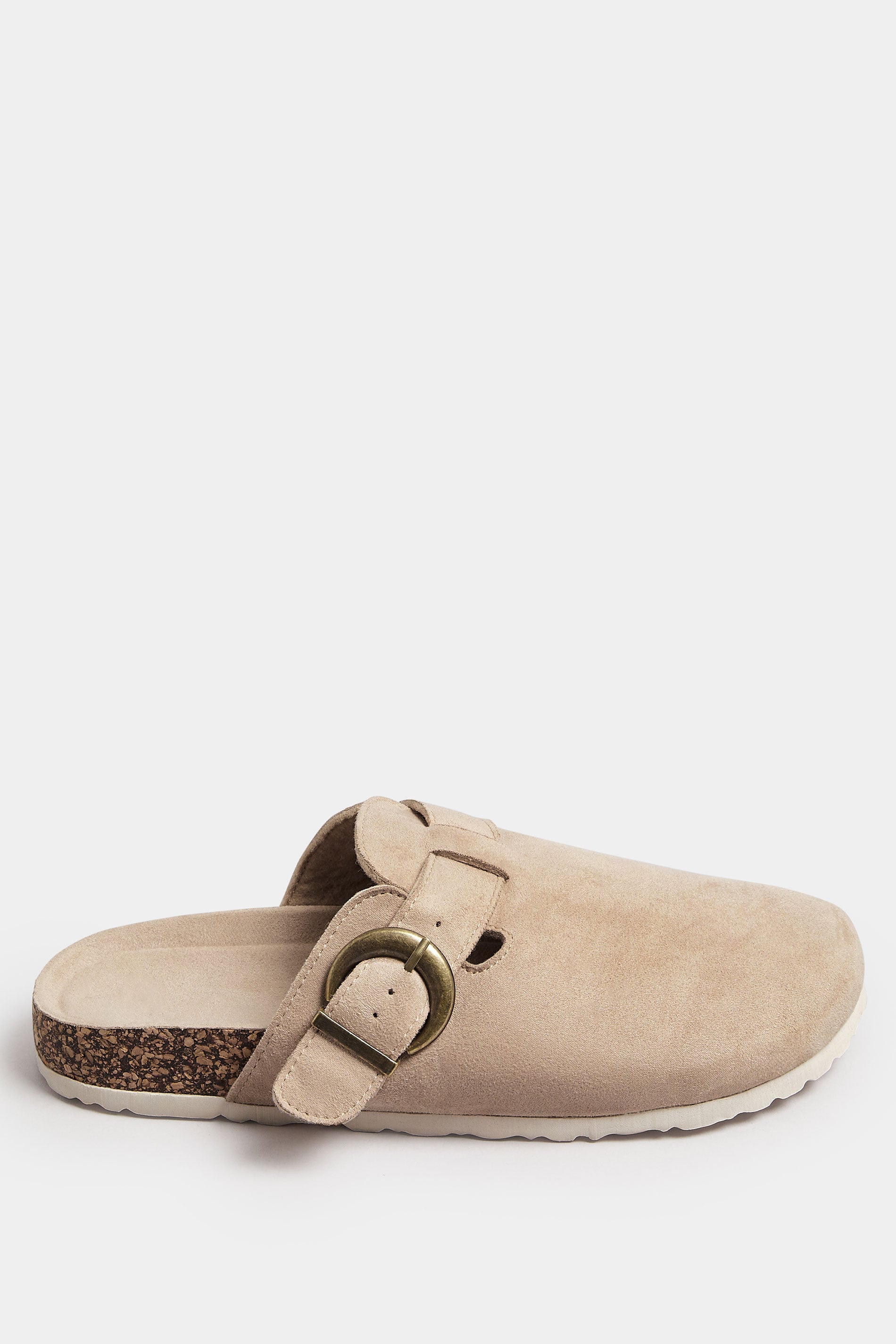  Sabots Beiges Effet Daim Pieds Extra Larges EEE