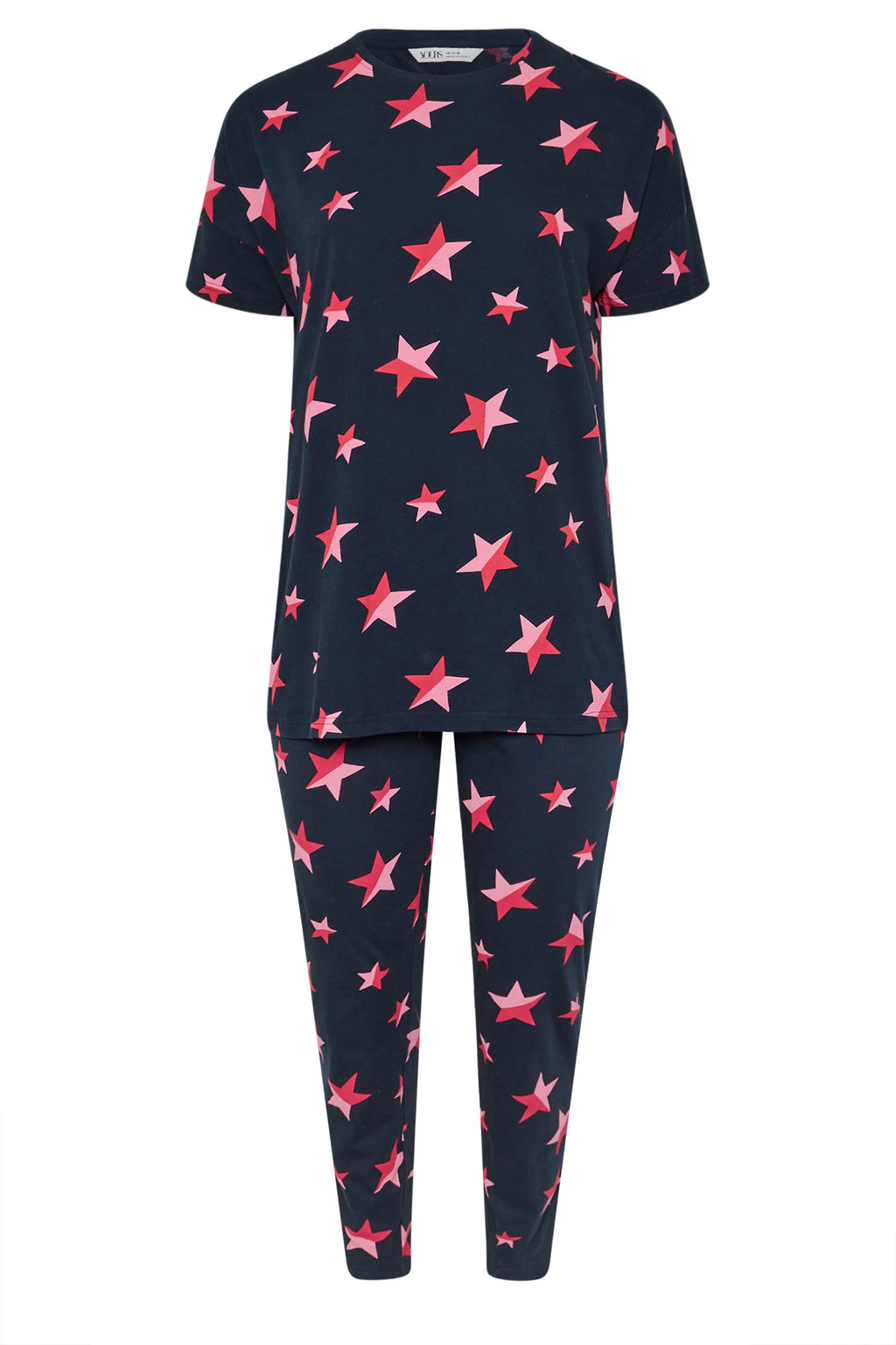  YOURS - Ensemble De Pyjama Bleu Marine Étoiles Roses