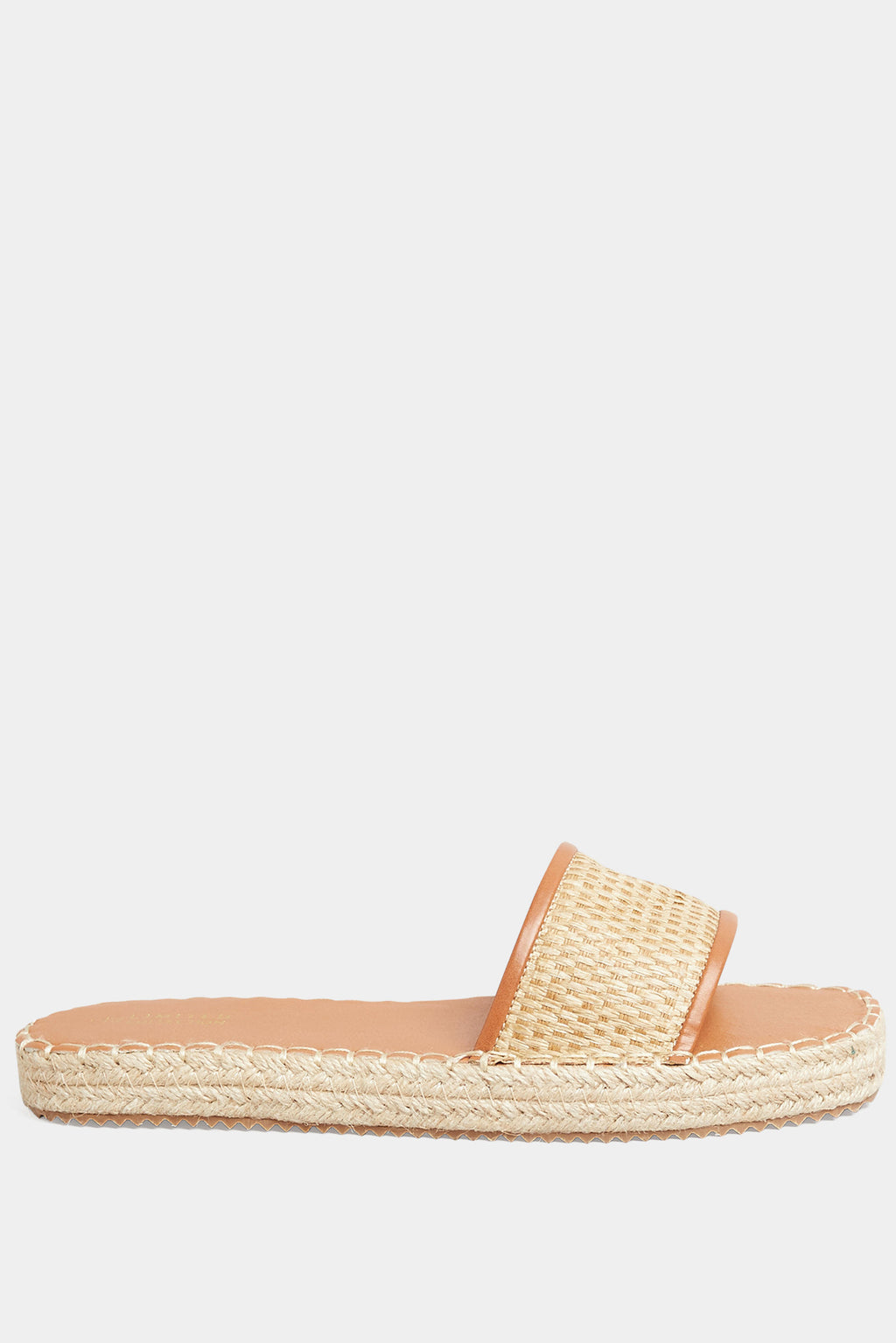  Espadrilles-Mules Marrons Pieds Large E