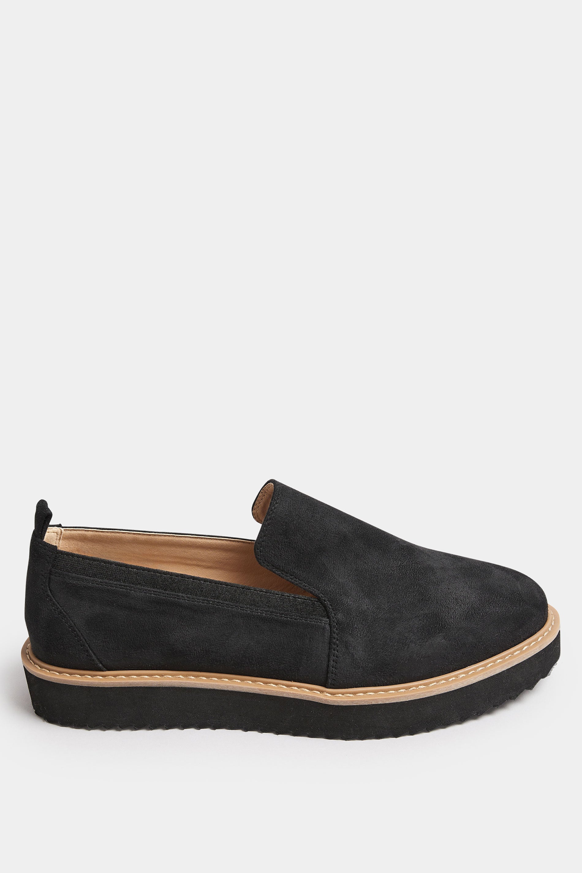  Mocassins Noires Style Mules Pieds Extra Larges EEE
