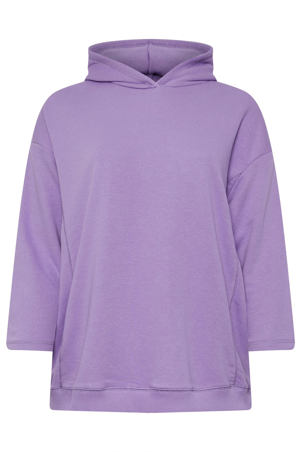  YOURS - Pull En Jersey à Capuche Lavande Coupe Oversize