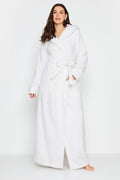  LTS PREMIUM Tall White Cotton Towelling Maxi Robe