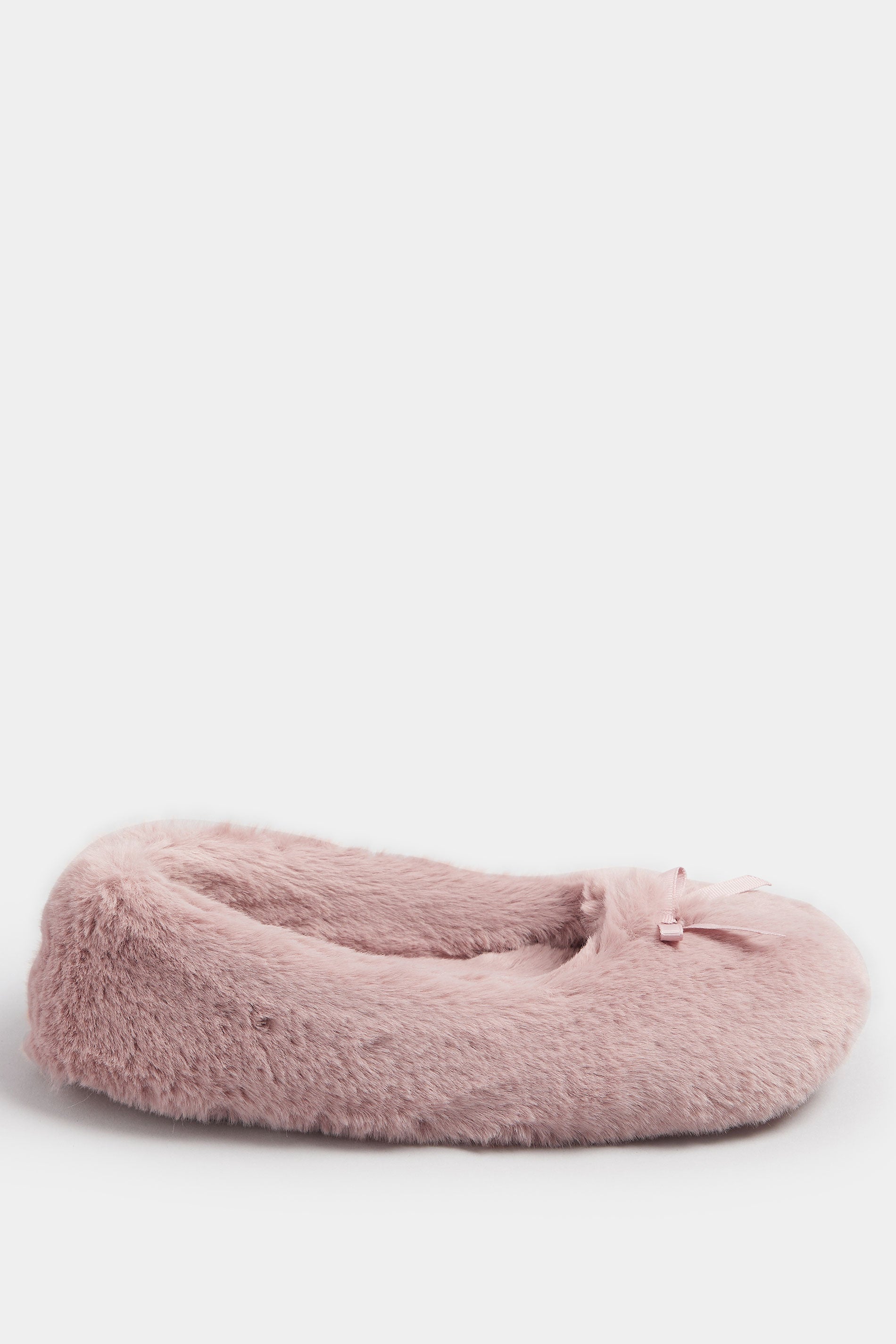  Chaussons De Ballet Roses En Peluche Avec Nœud Sur Le Devant