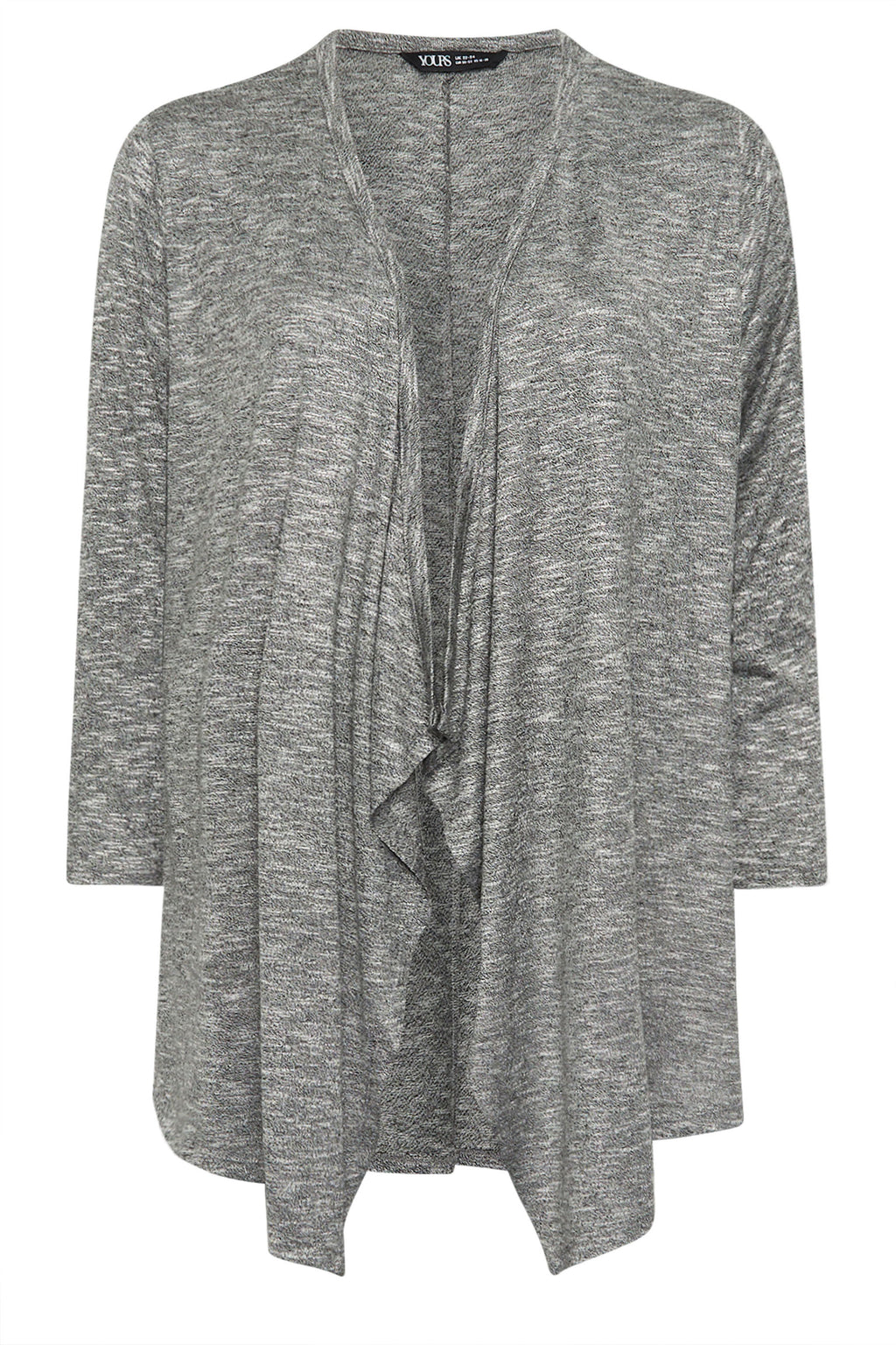  YOURS - Cardigan Midaxi Gris Design Cascade