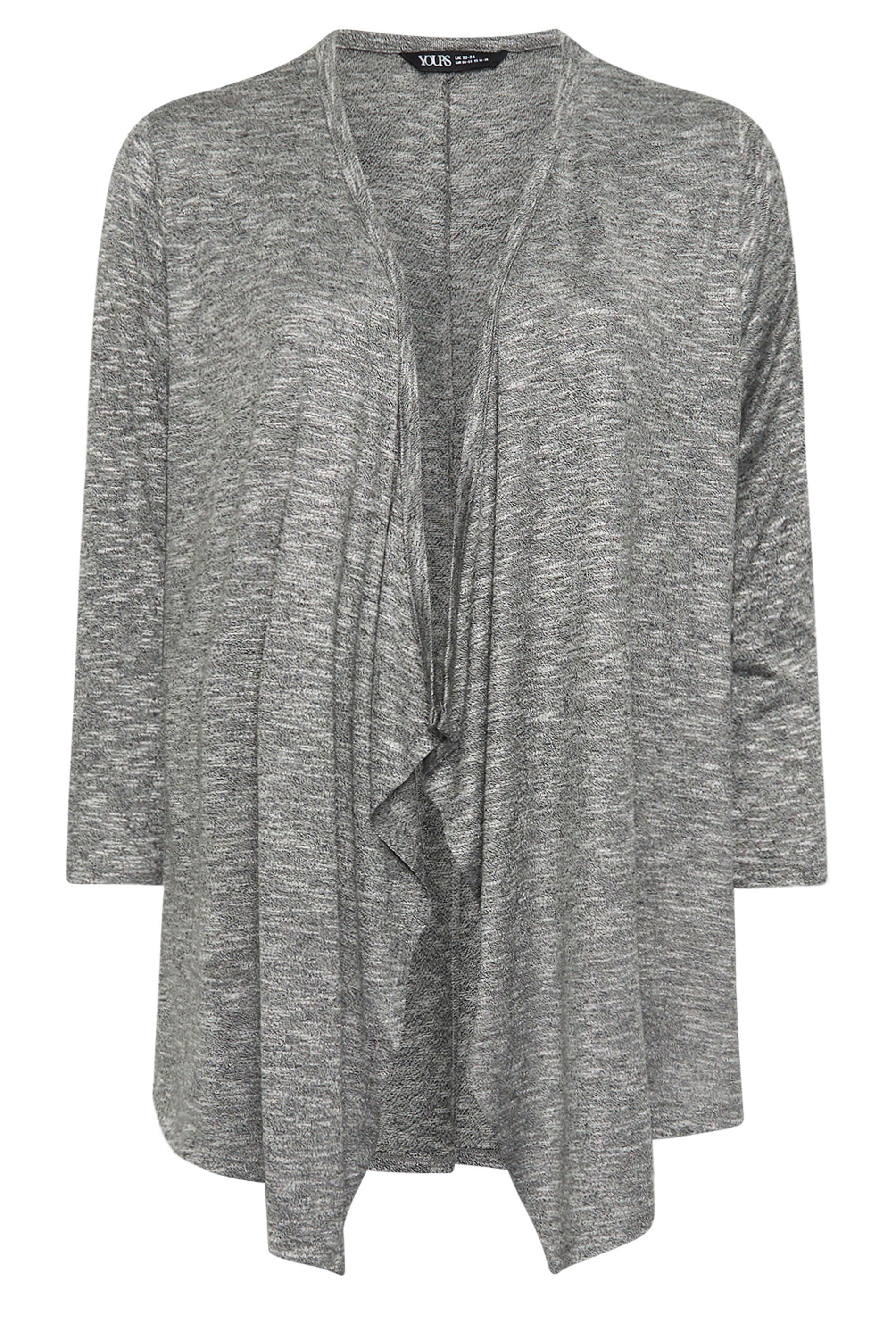  YOURS - Cardigan Midaxi Gris Design Cascade