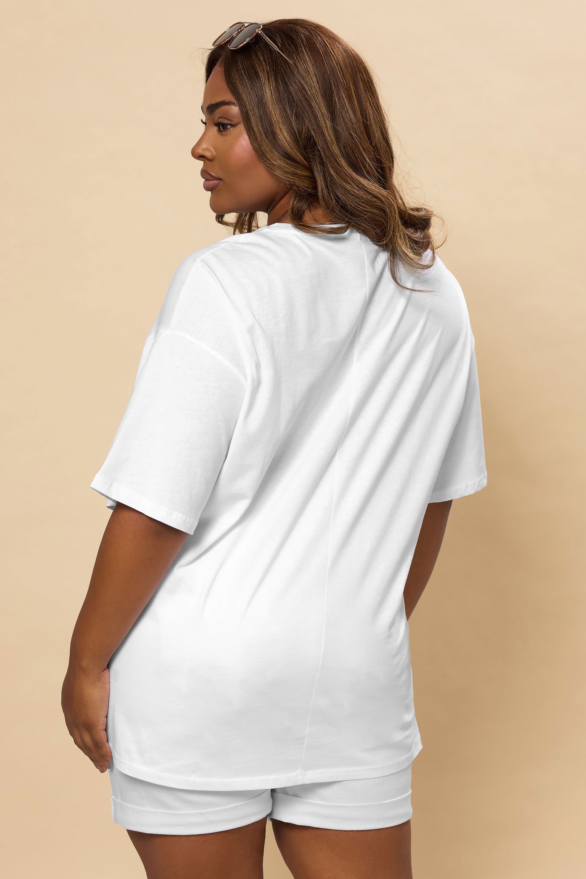  YOURS Curve T-shirt Blanc à Slogan « l'Amour »