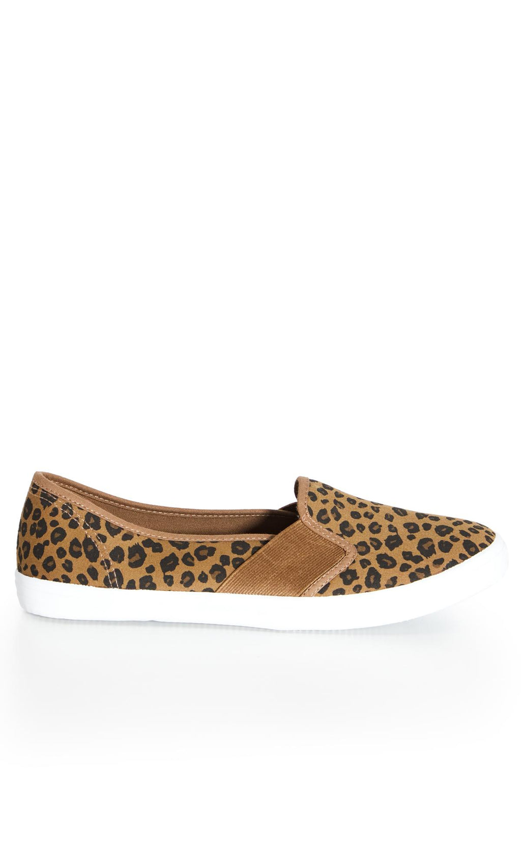  Evans Leopard Print Slip On Shoes