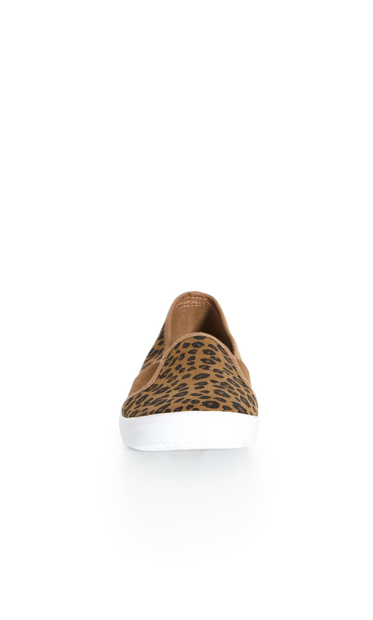  Evans Leopard Print Slip On Shoes