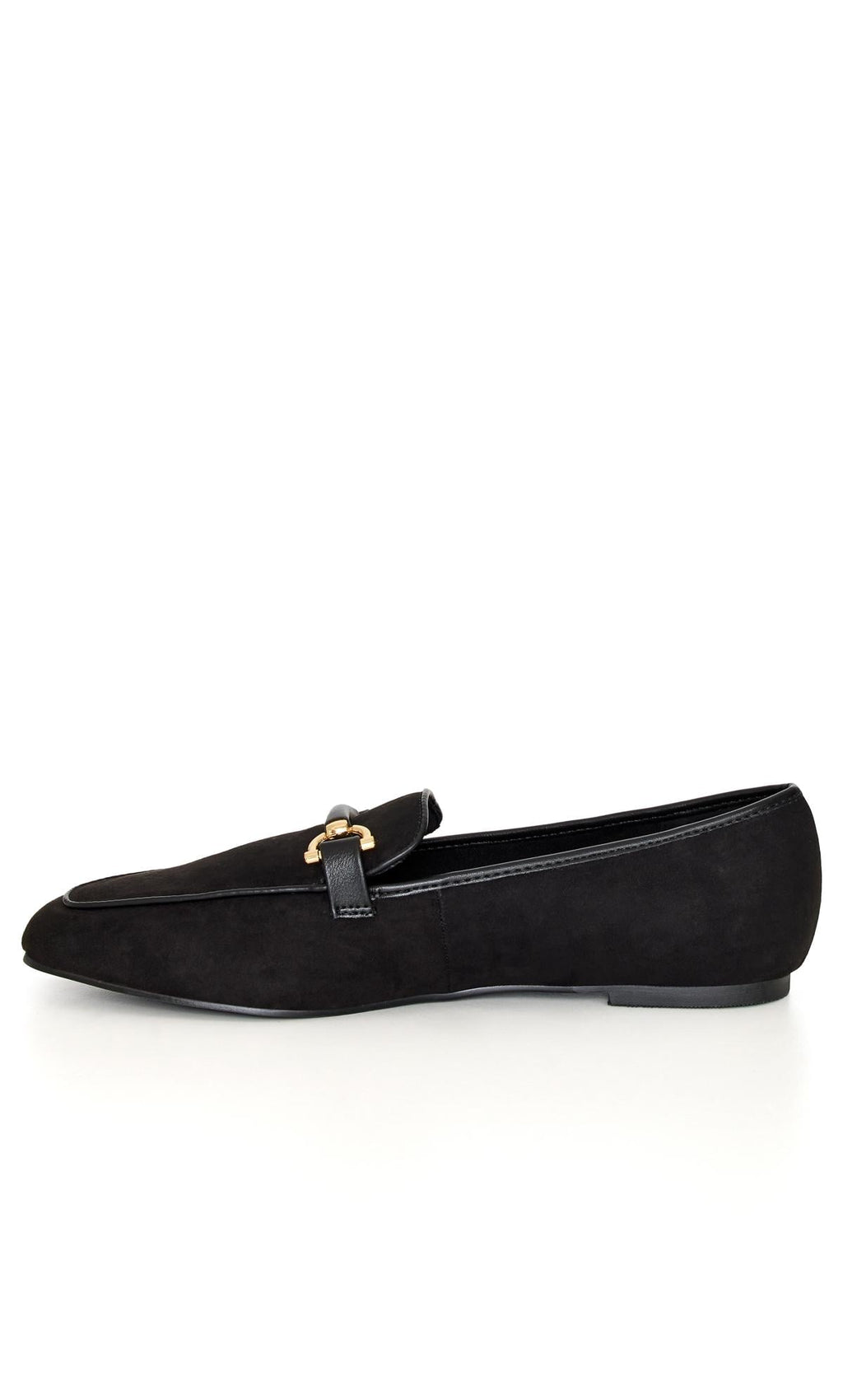  Evans Faux Suede Black Loafer