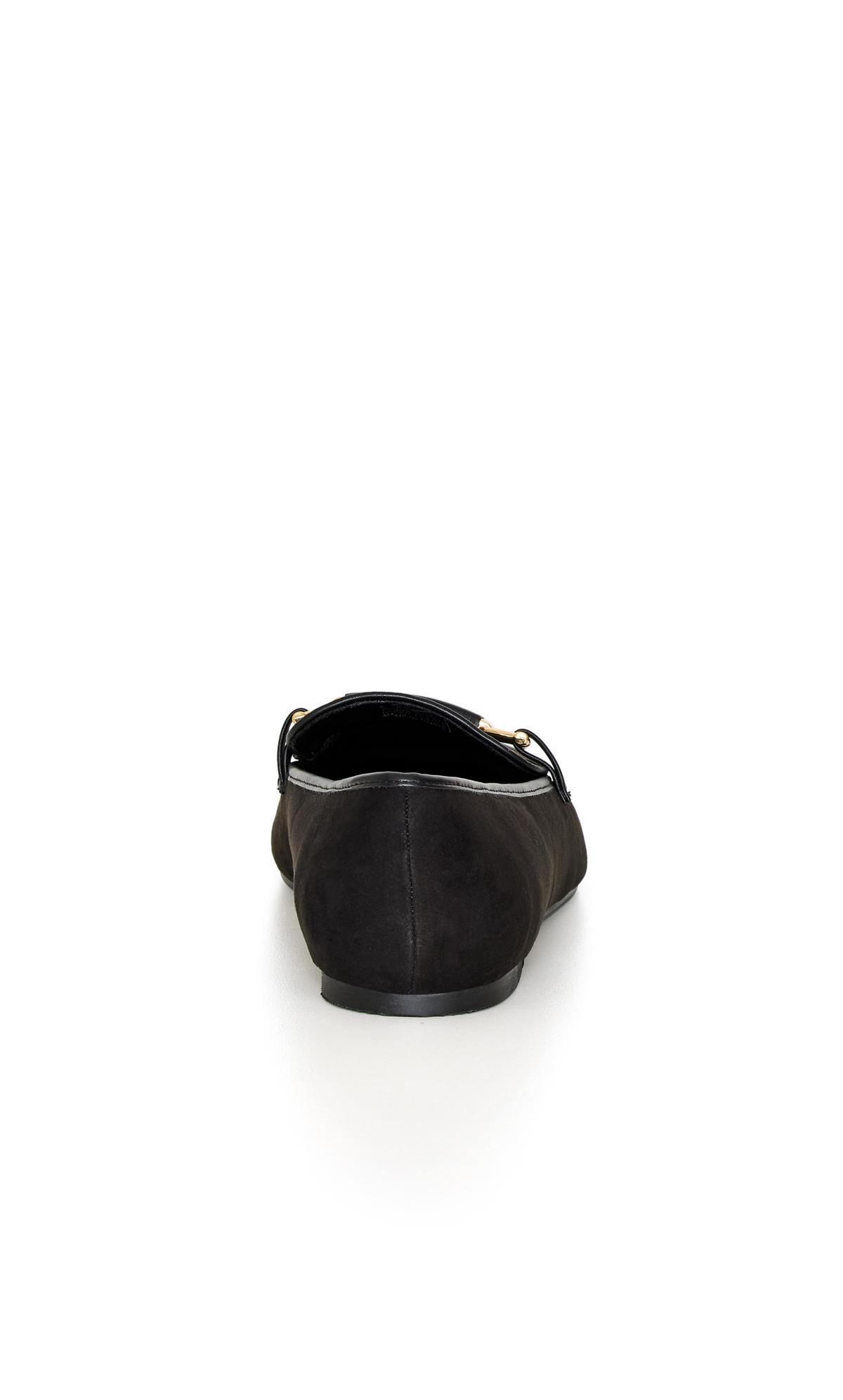  Evans Faux Suede Black Loafer