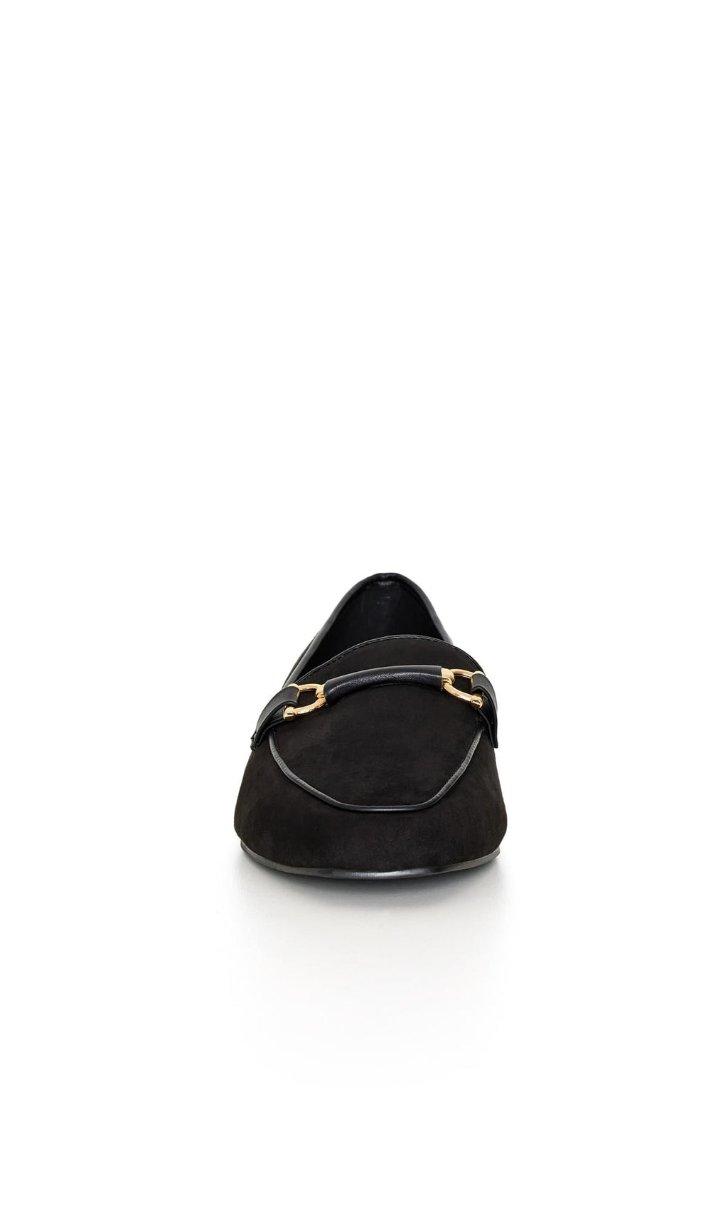  Evans Faux Suede Black Loafer