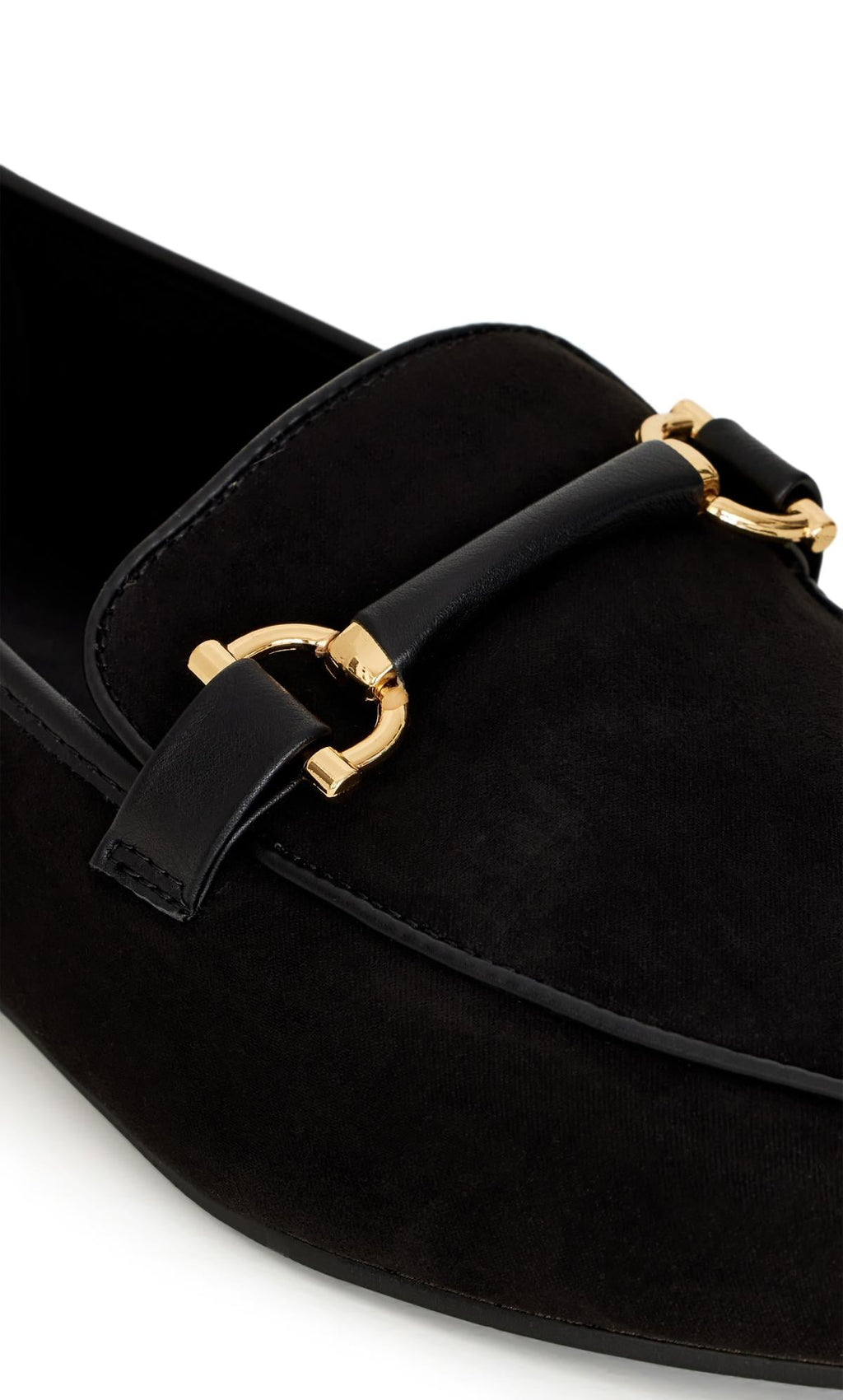  Evans Faux Suede Black Loafer