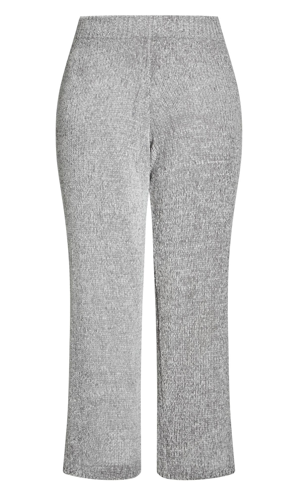  Evans Grey Knitted Chenille Wide Leg Jogger
