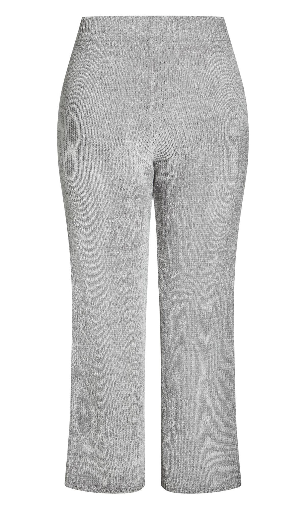 Evans Grey Knitted Chenille Wide Leg Jogger