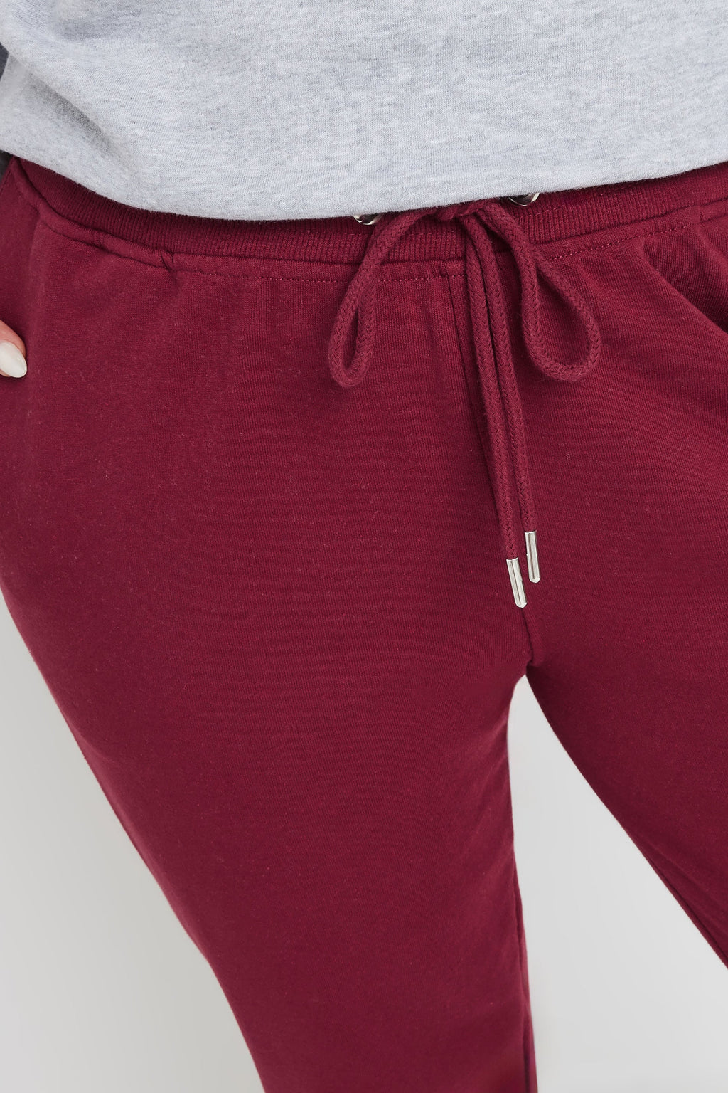  YOURS - Jogging Bordeaux Taille Élastique En Jersey
