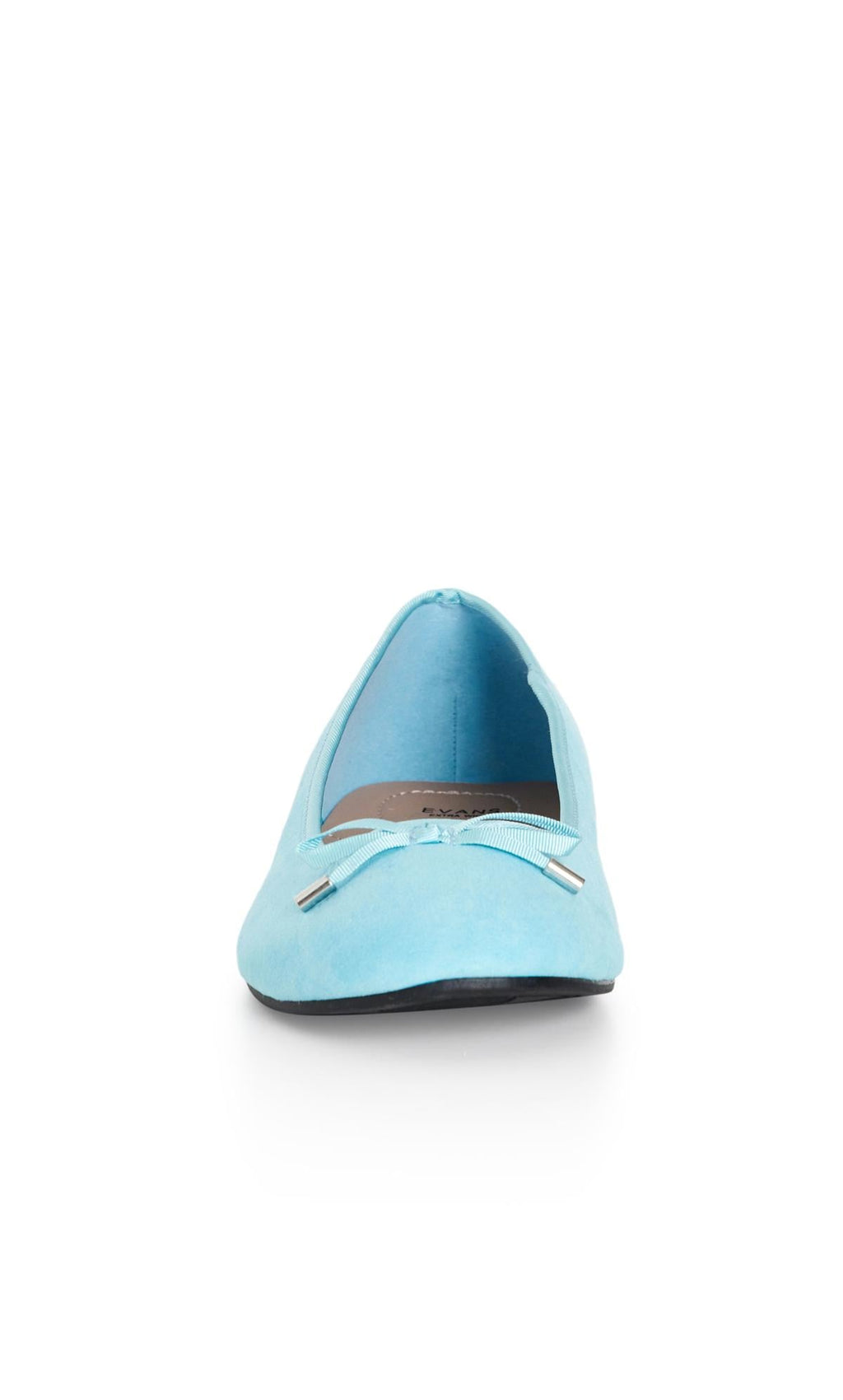  Evans Light Blue Denim Ballerina Pumps