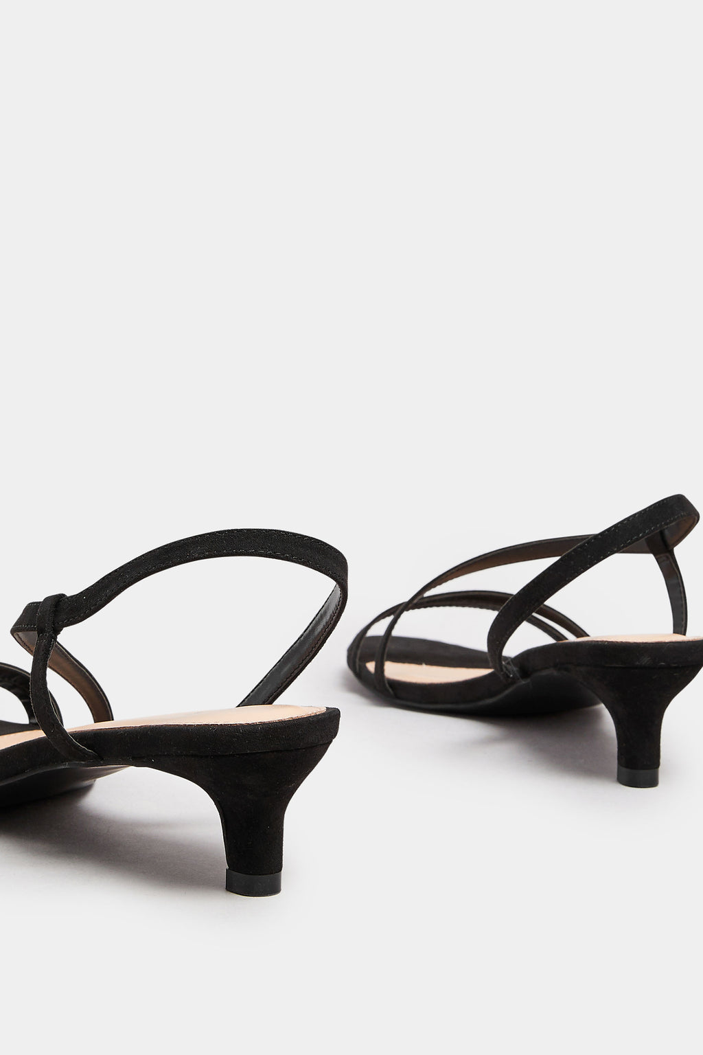  LTS Black Slingback Kitten Heel In Standard Fit