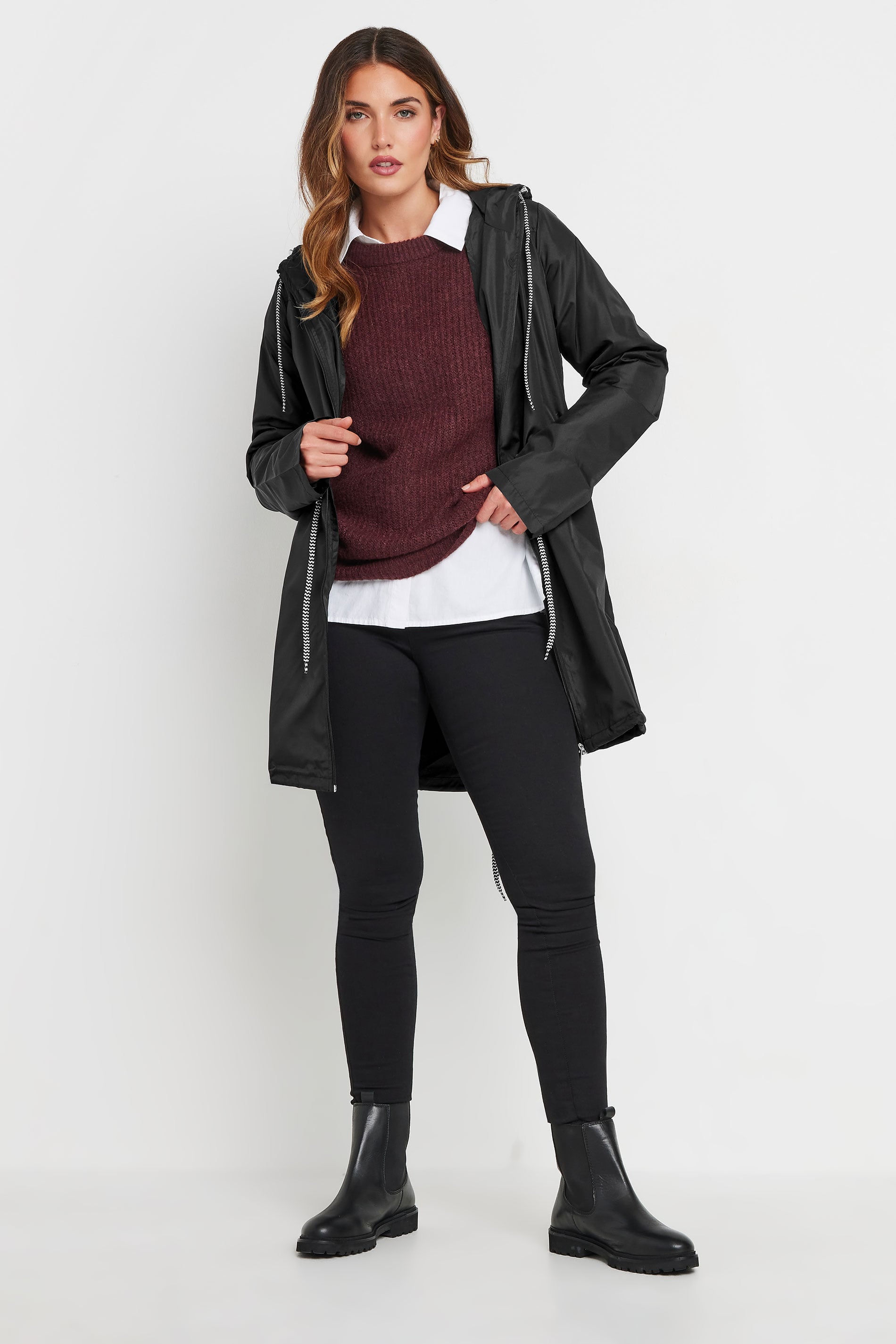  LTS Tall Black Pocket Parka