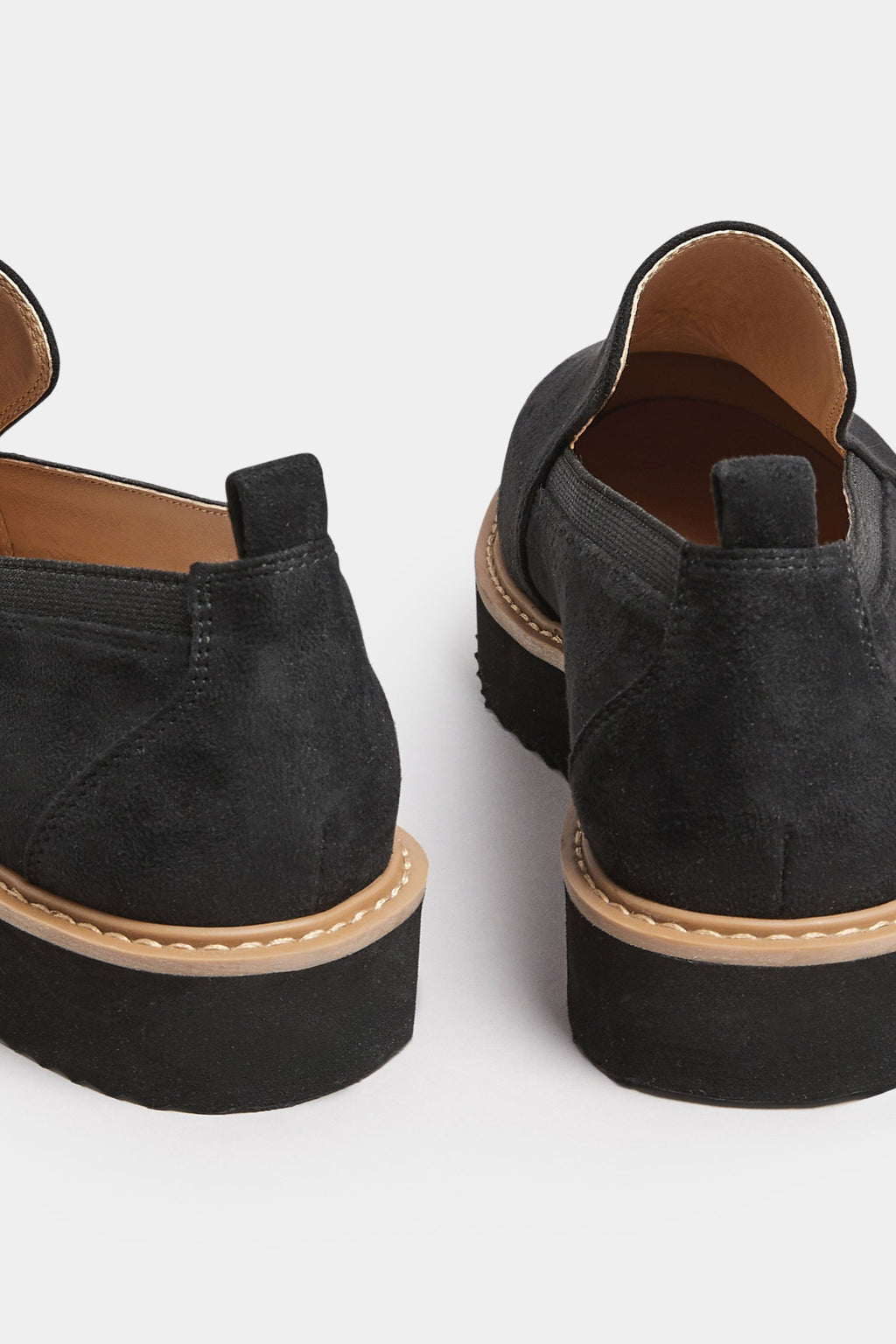  Mocassins Noires Style Mules Pieds Extra Larges EEE