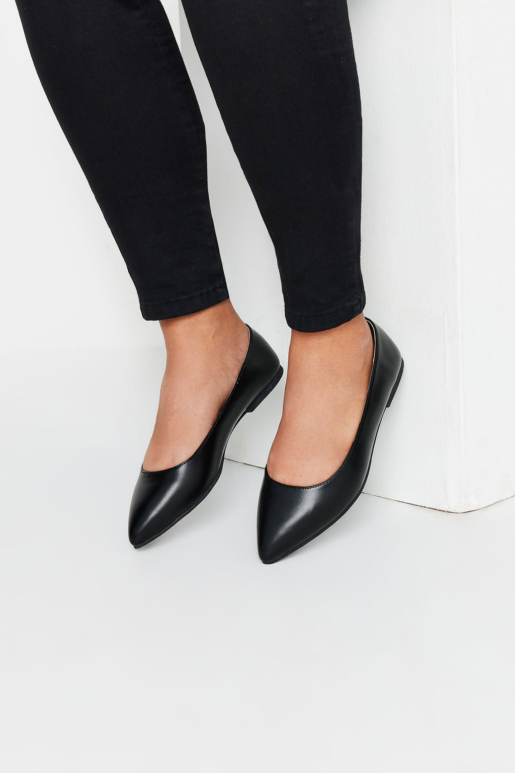  Ballerines Noires Pointues Pieds Extra Larges EEE