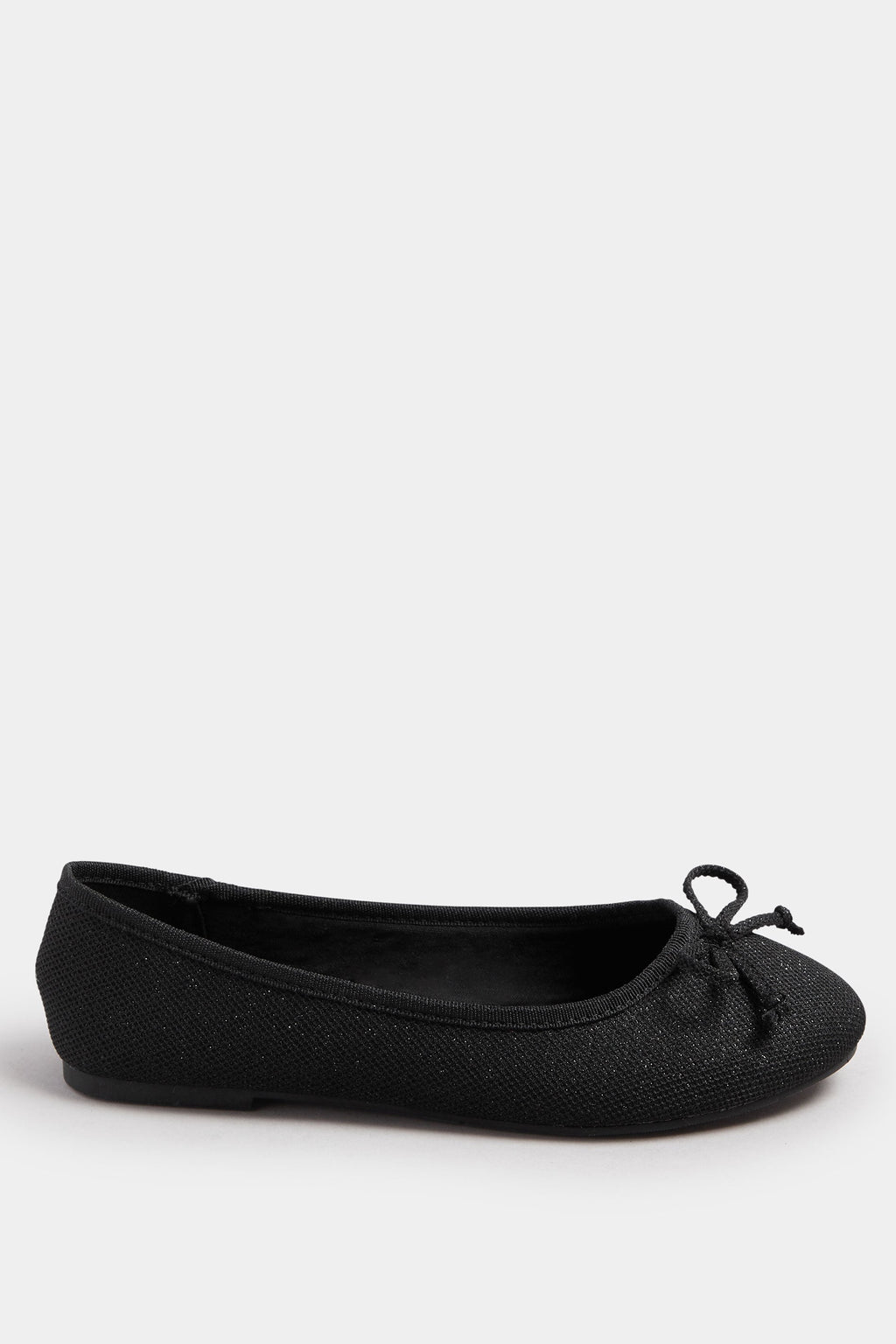  Ballerines Noires Pailletées Extra Larges EEE Fit