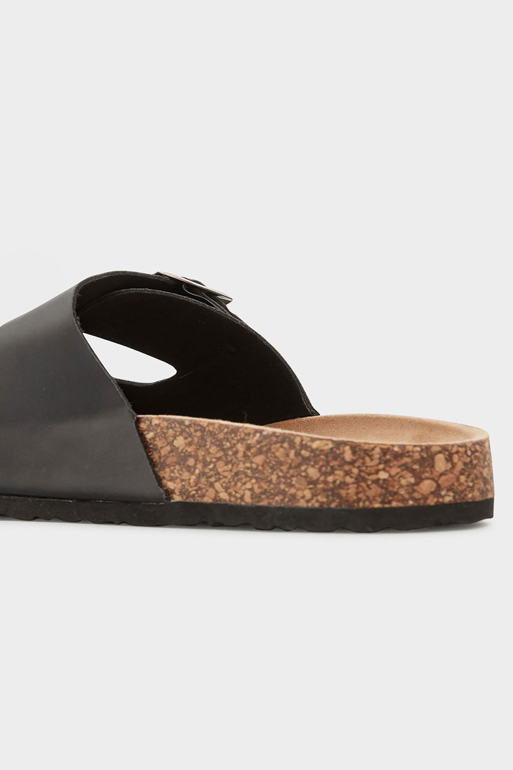  Sandales Noires à Boucles Pieds Larges EEE