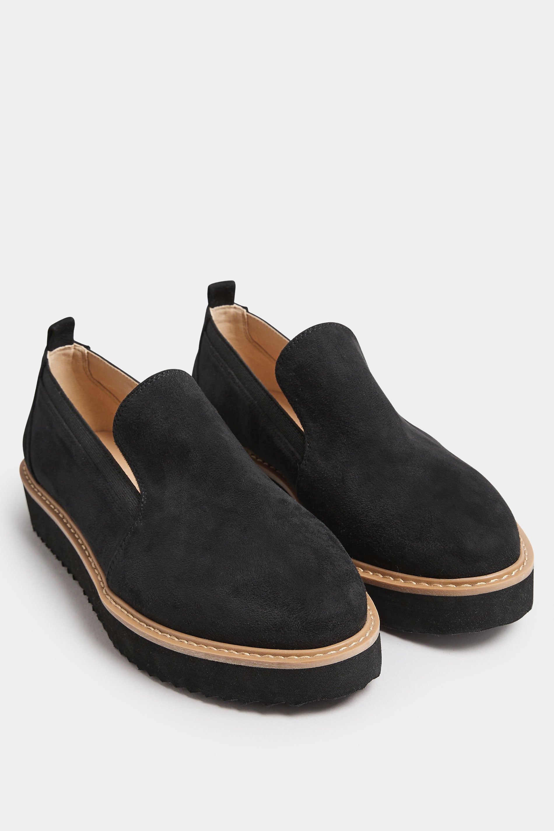  Mocassins Noires Style Mules Pieds Extra Larges EEE
