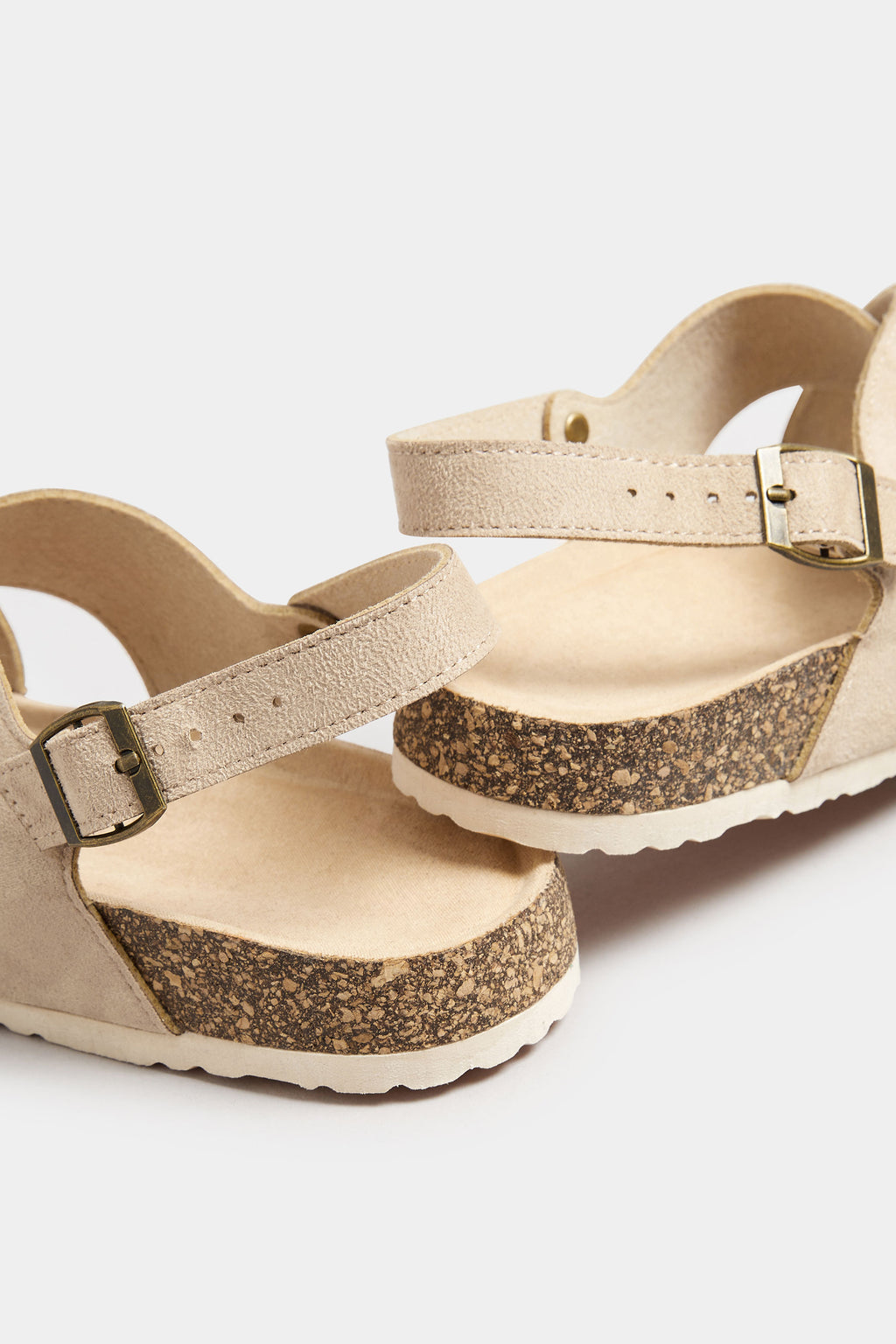  Sandales Marrons Design Croisé Pieds Extra Larges EEE