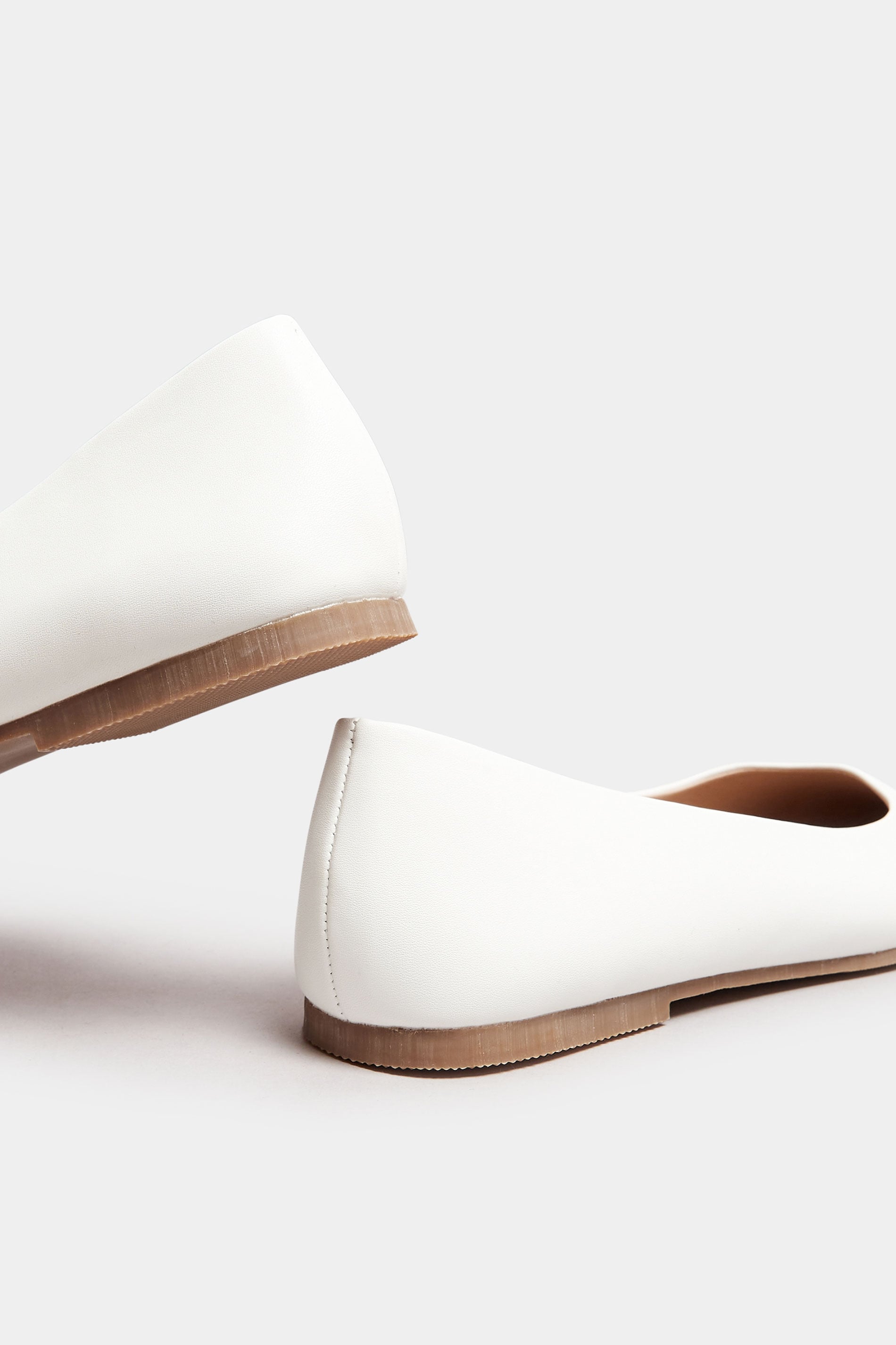  Ballerines Blanches Pieds Larges E & Extra Larges EEE