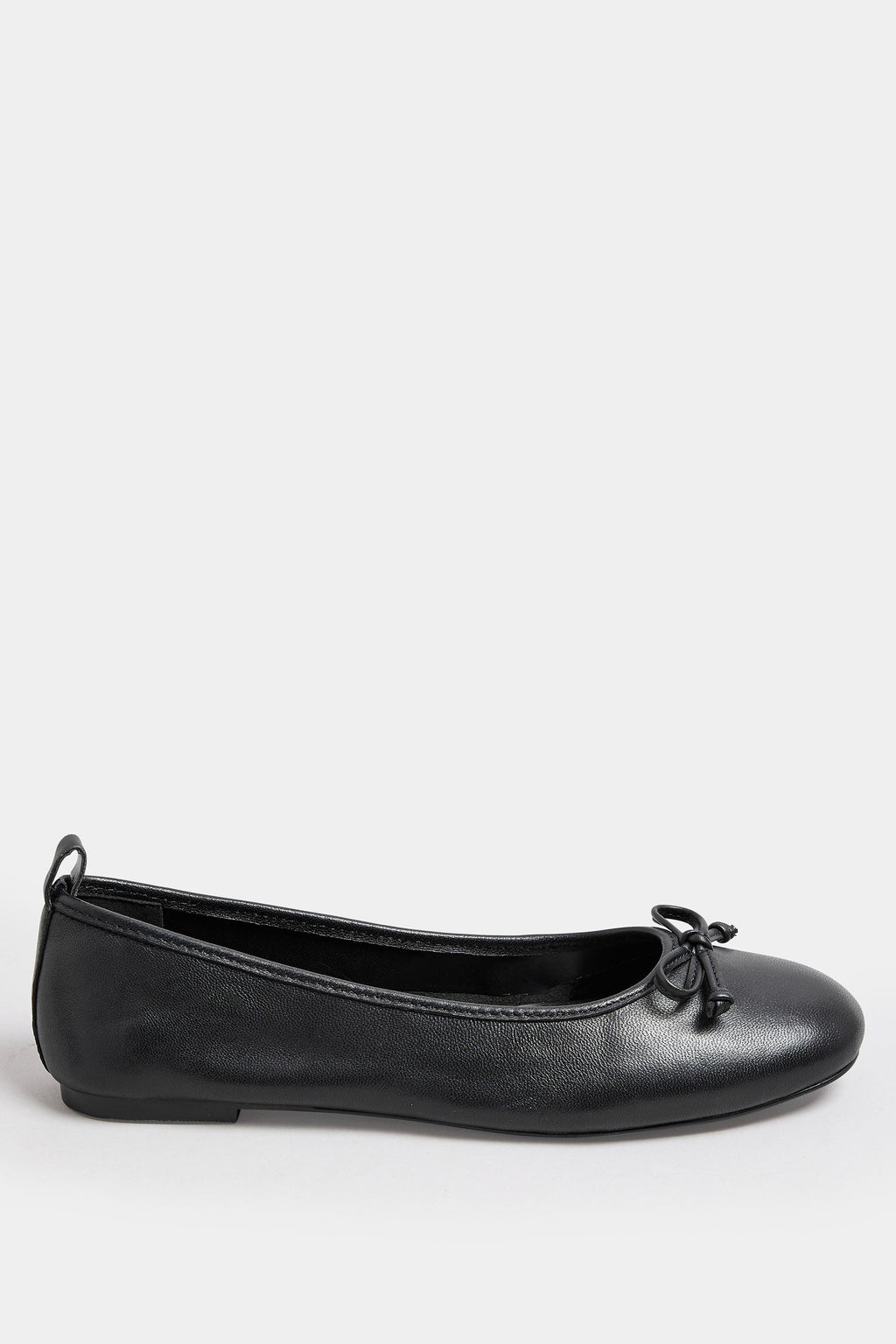  LTS - Ballerines Cuir Noires à Noeud Regular Fit