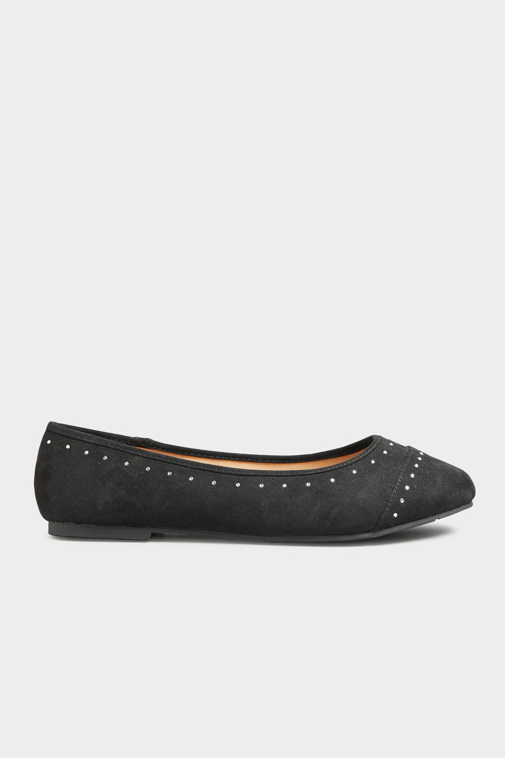  Ballerines Noires Strass Pieds Extra Larges EEE