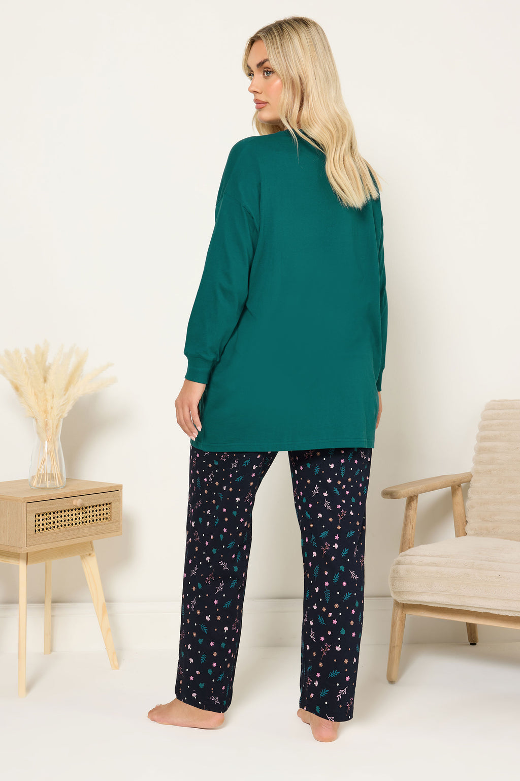  YOURS Curve Coffret Cadeau Pyjama Vert « Cosy Sleep Club »