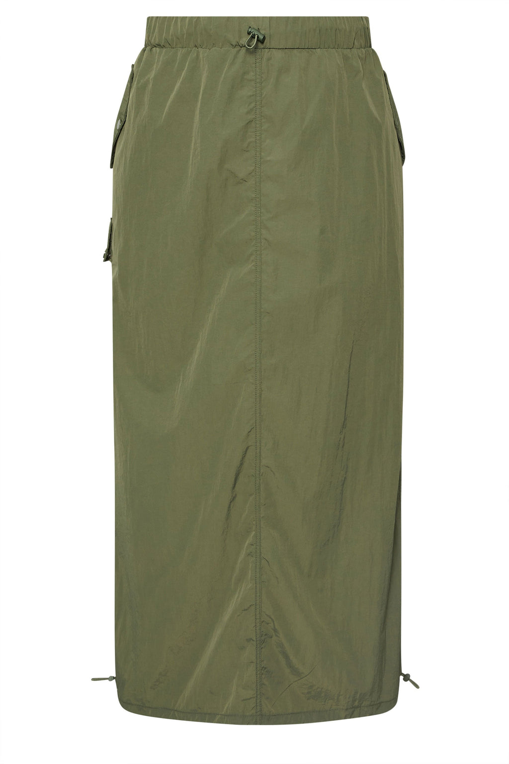  LIMITED COLLECTION - Jupe Cargo Maxi Verte Kaki à Poches