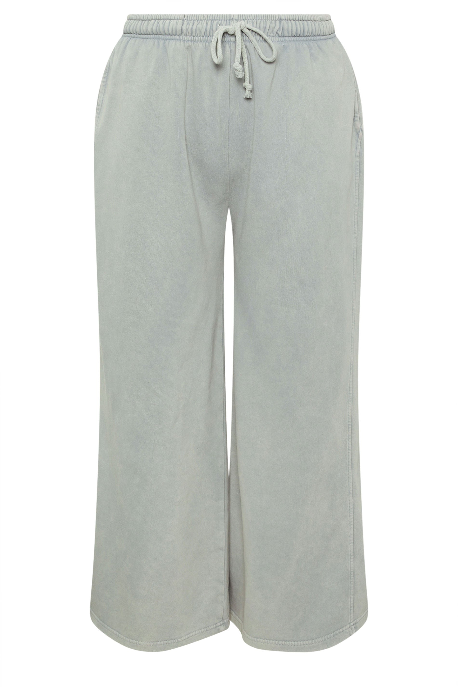  YOURS - Jogging Gris Coupe Wide Leg à Poches