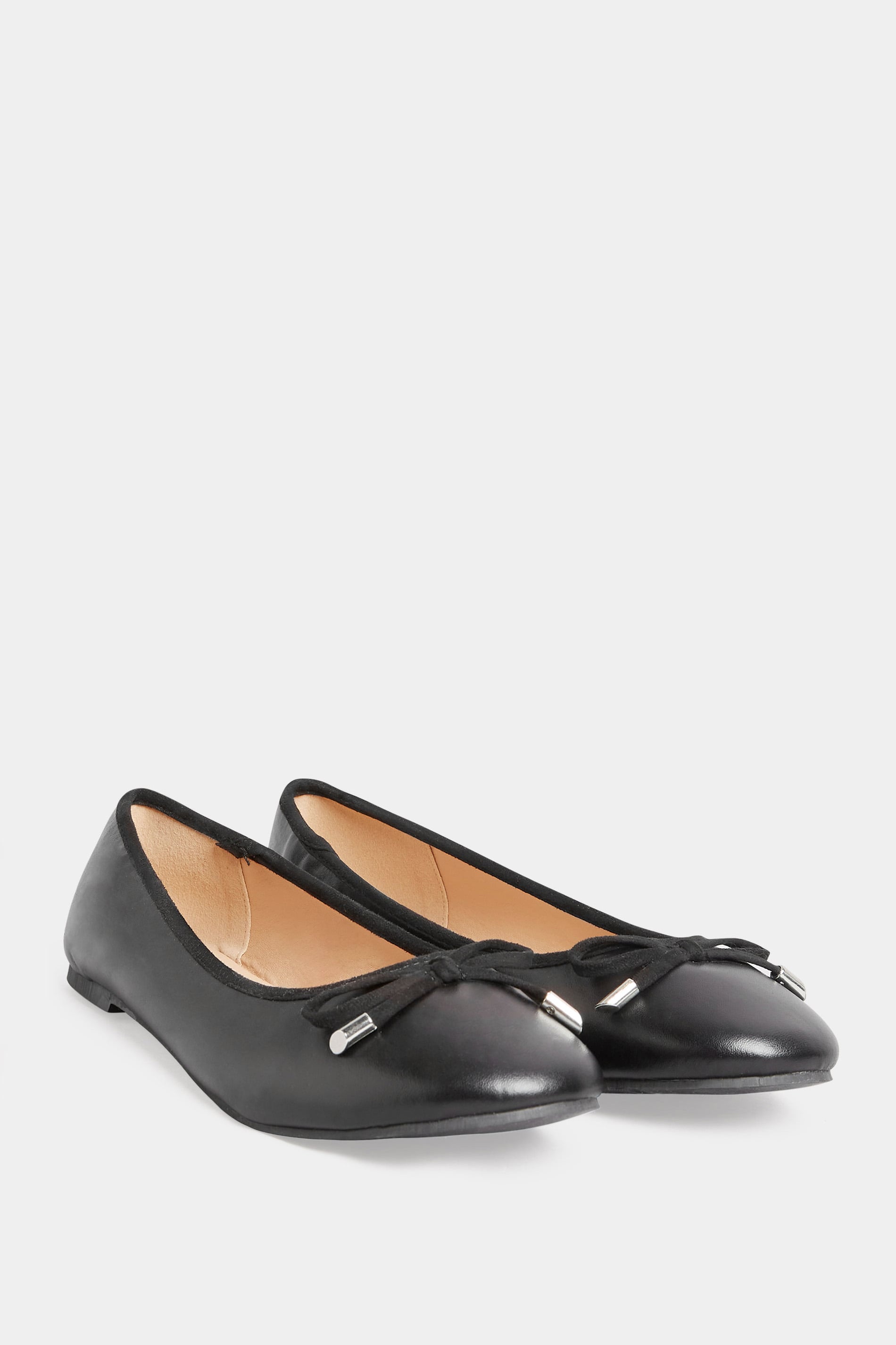  LTS - Ballerines Noires Effet Cuir Regular Fit