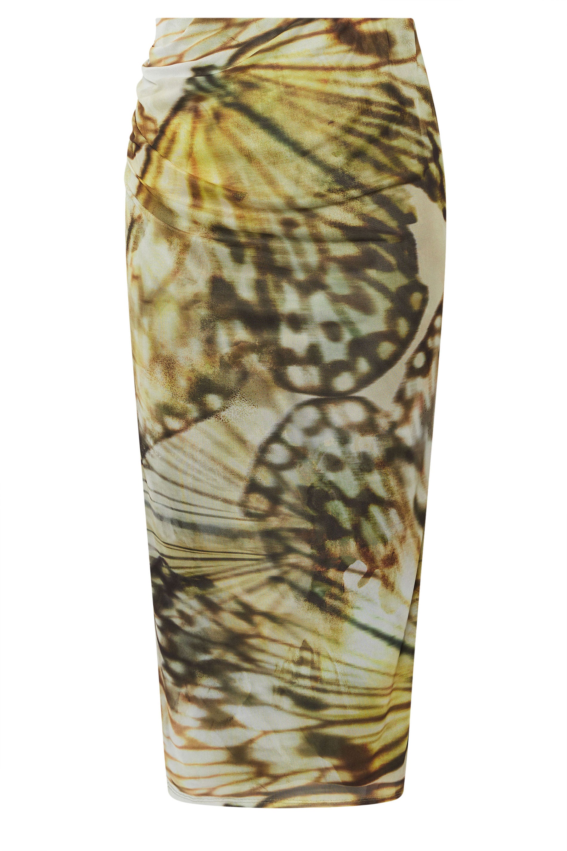  LIMITED COLLECTION - Jupe Midaxi Verte Papillon En Filet