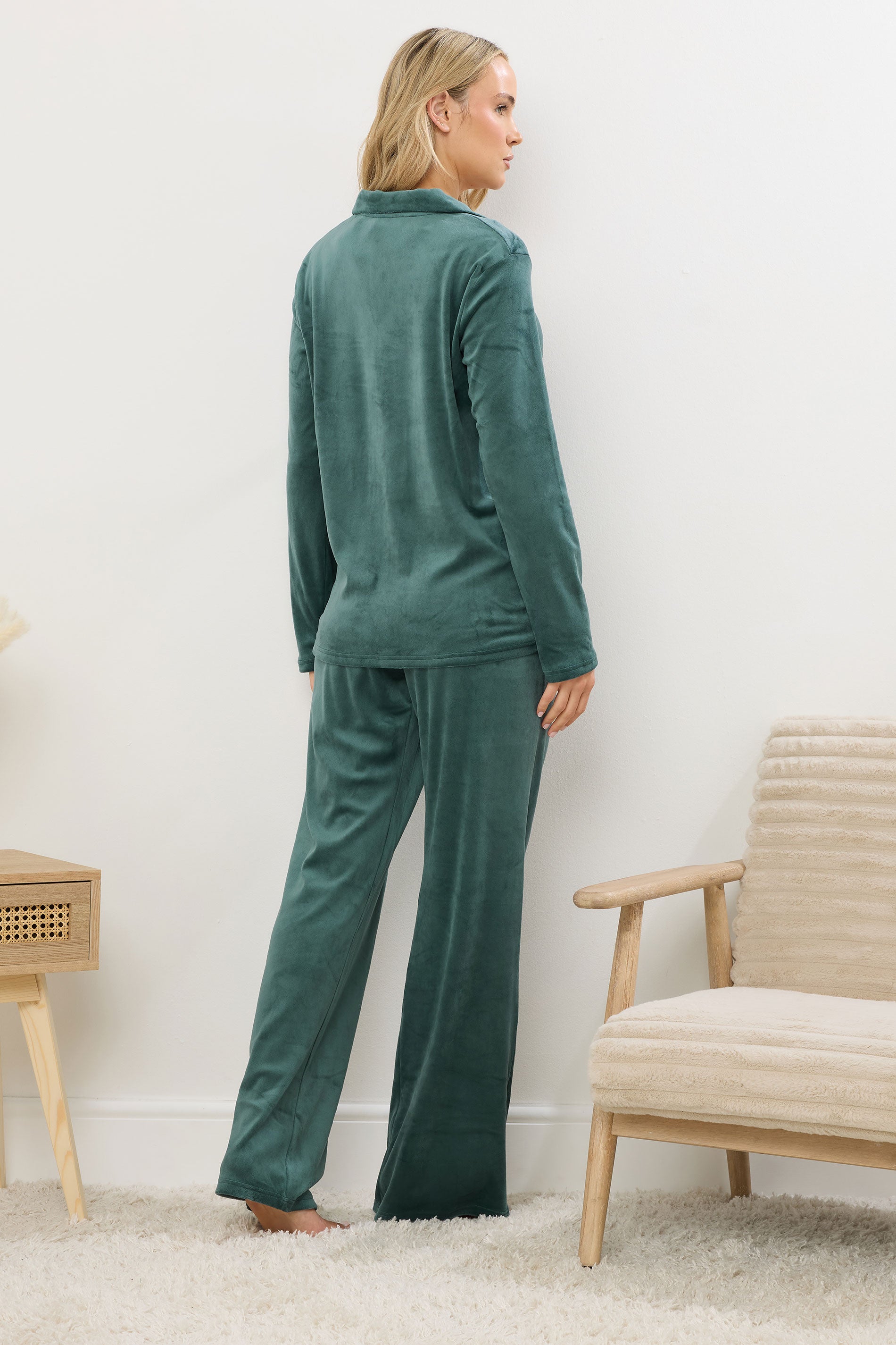  LTS Tall Green Super Luxe Touch Pyjama Set