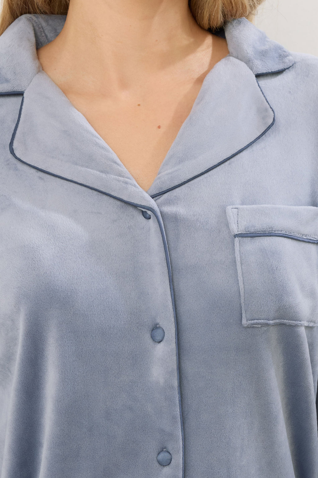  LTS Tall Blue Super Luxe Touch Pyjama Set