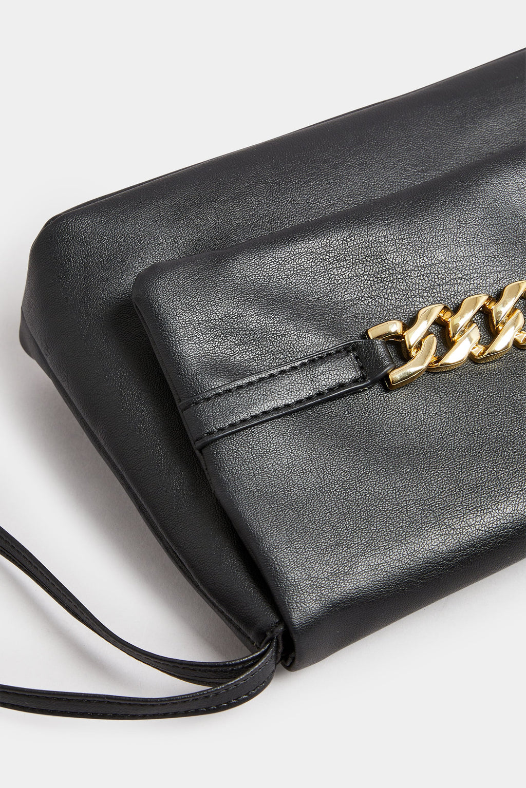  Sac à Main Noir Chaîne Effet Cuir