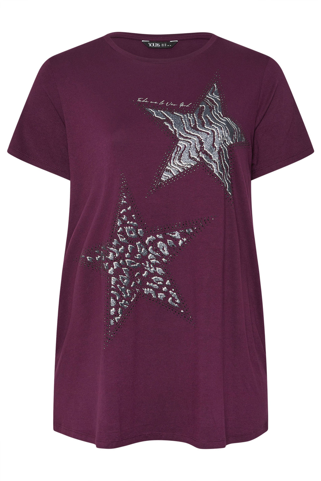  YOURS - T-shirt Imprimé étoile Violet
